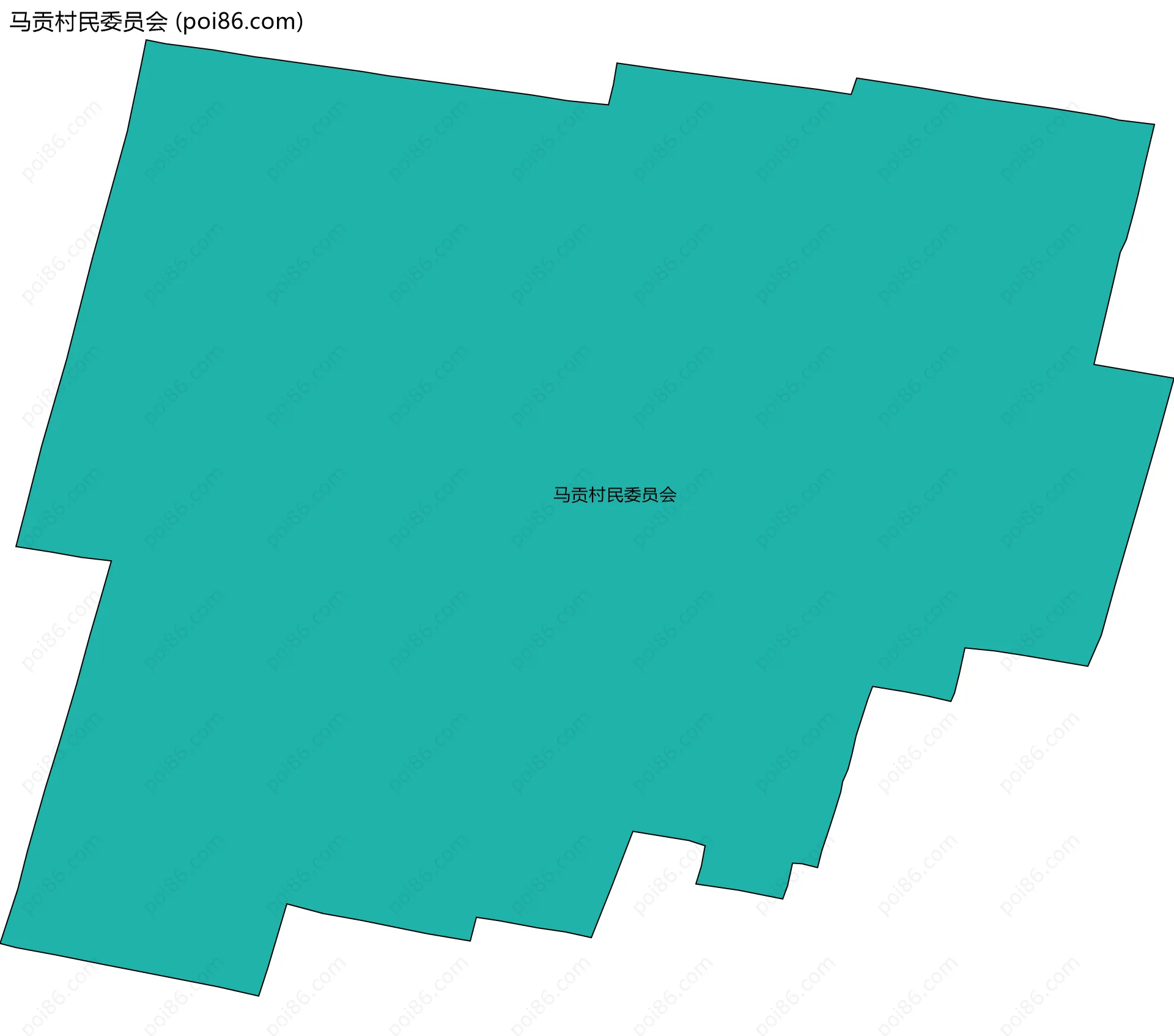 马贡村民委员会边界地图