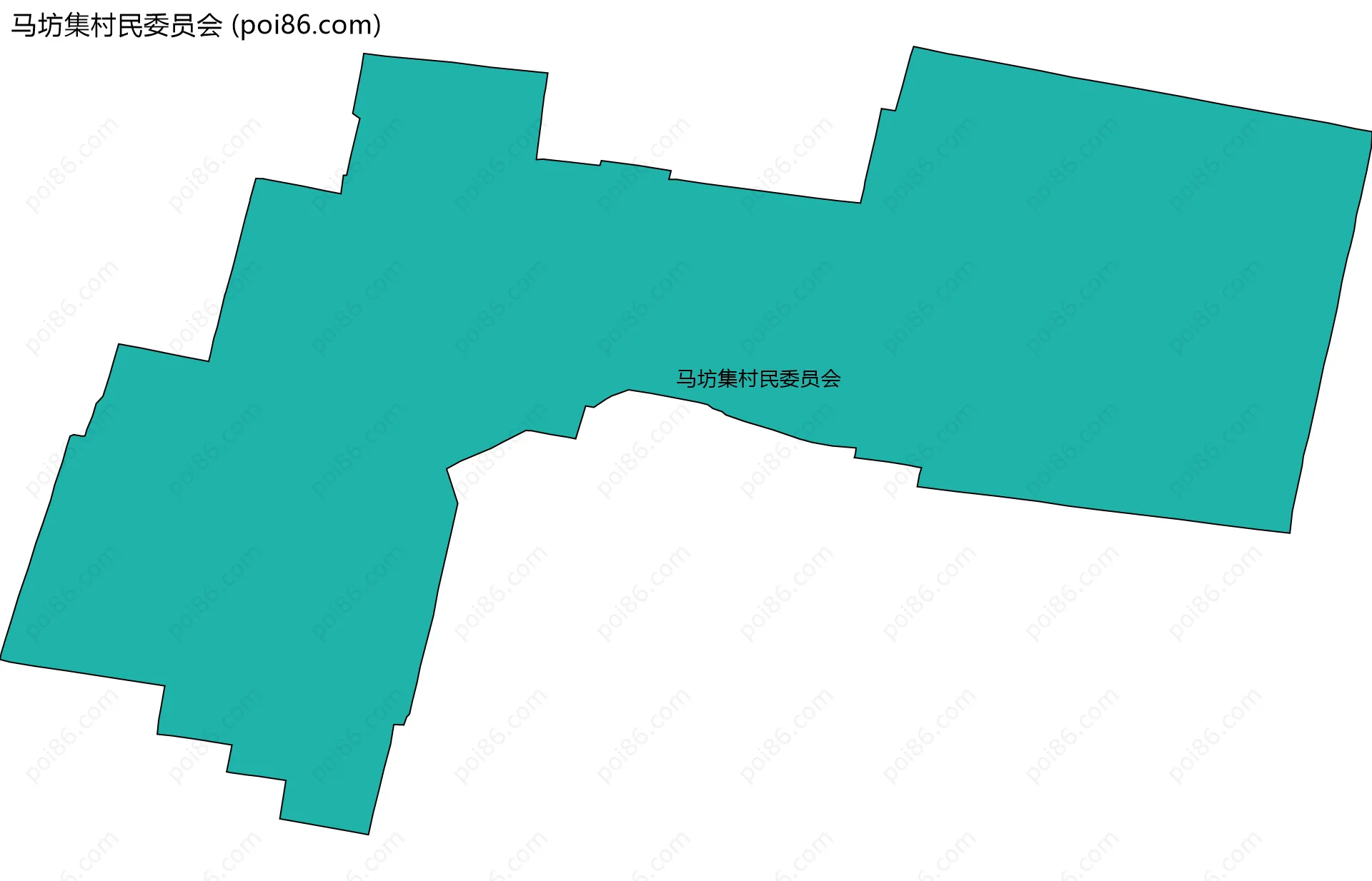 马坊集村民委员会边界地图