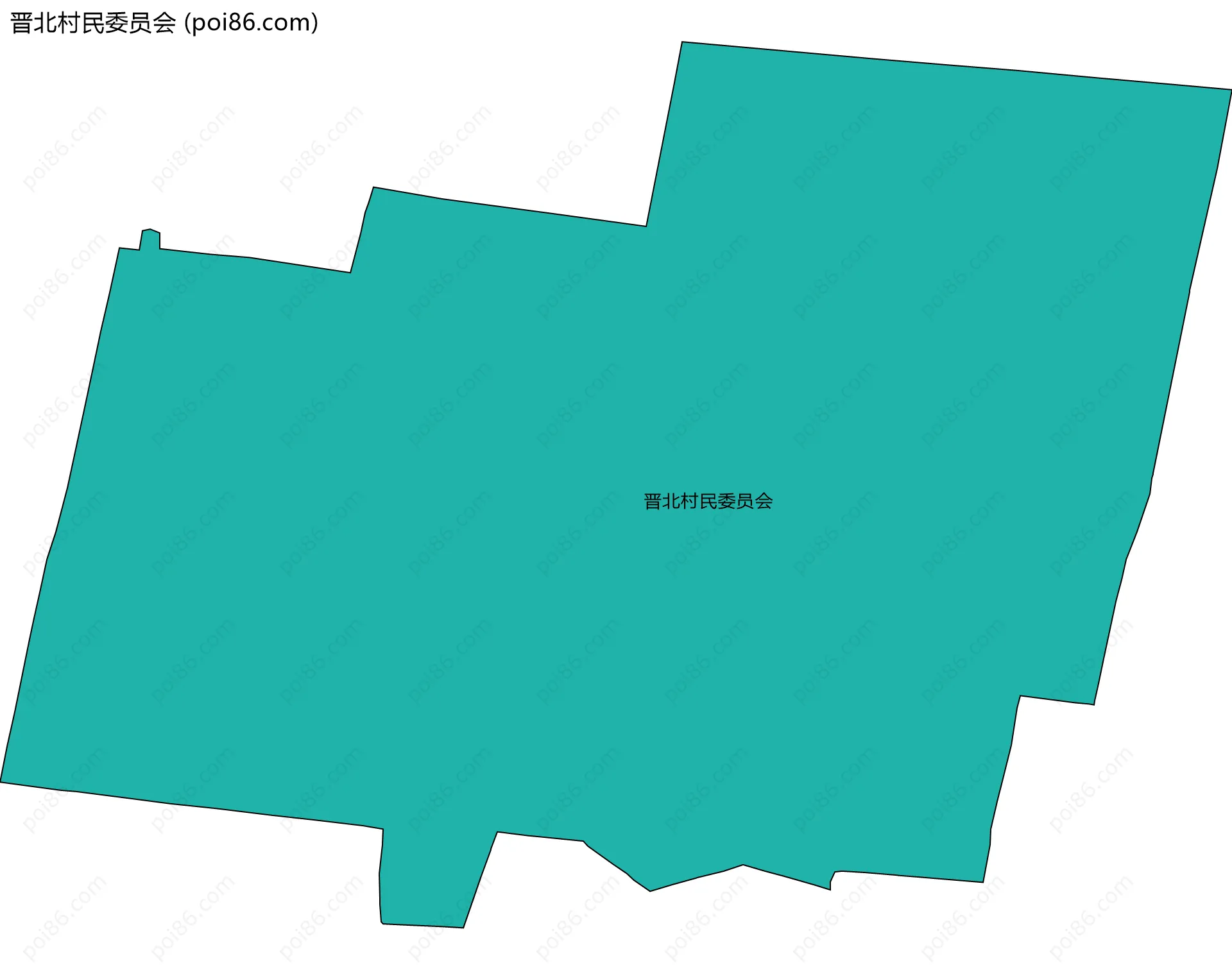晋北村民委员会边界地图