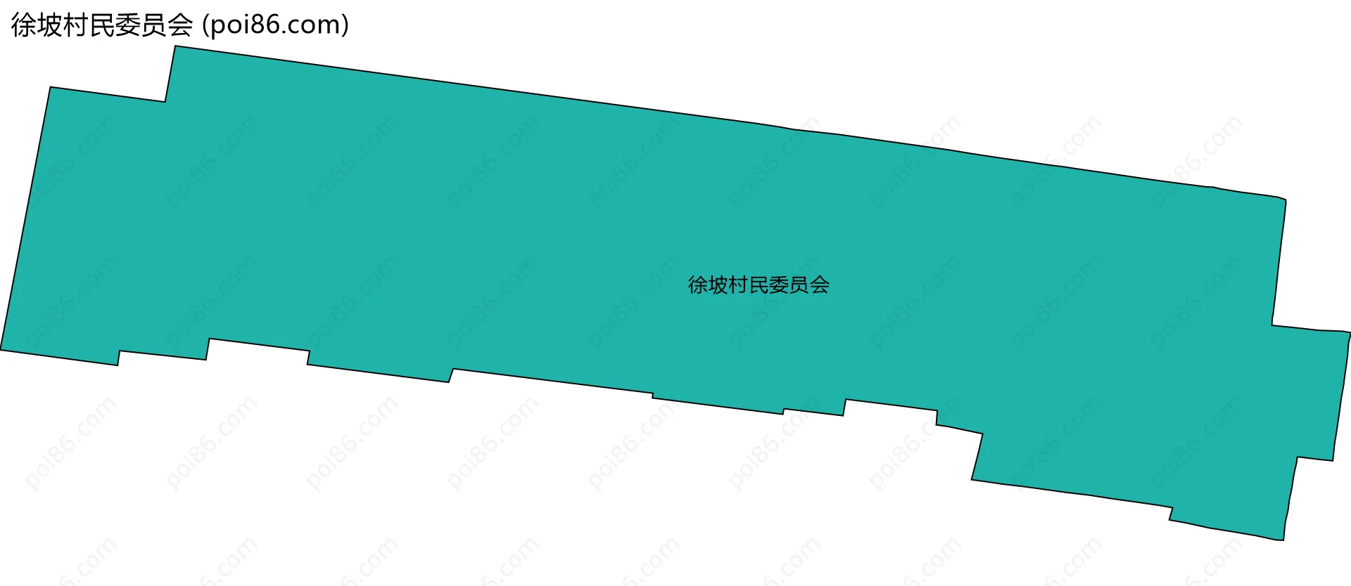 徐坡村民委员会边界地图