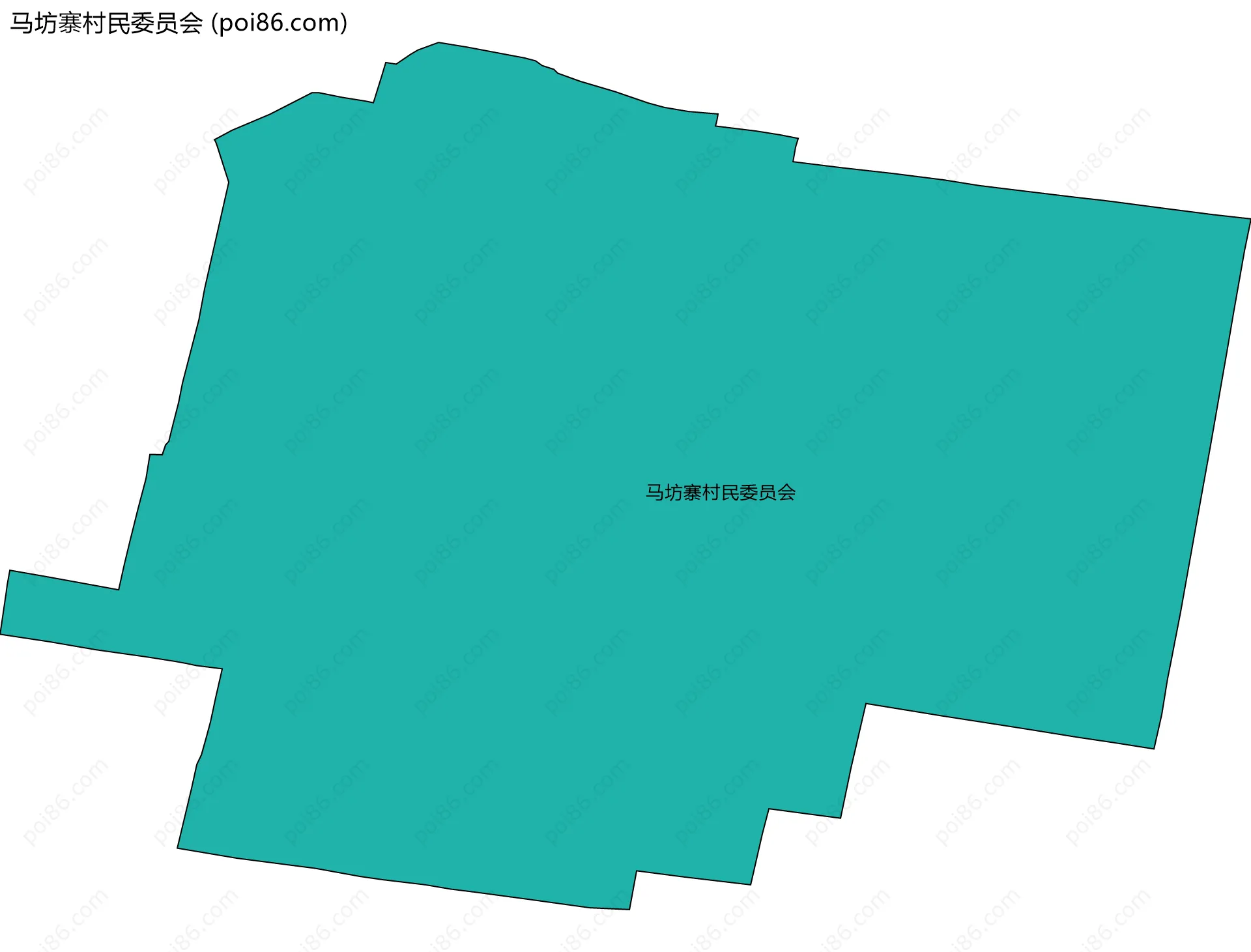 马坊寨村民委员会边界地图