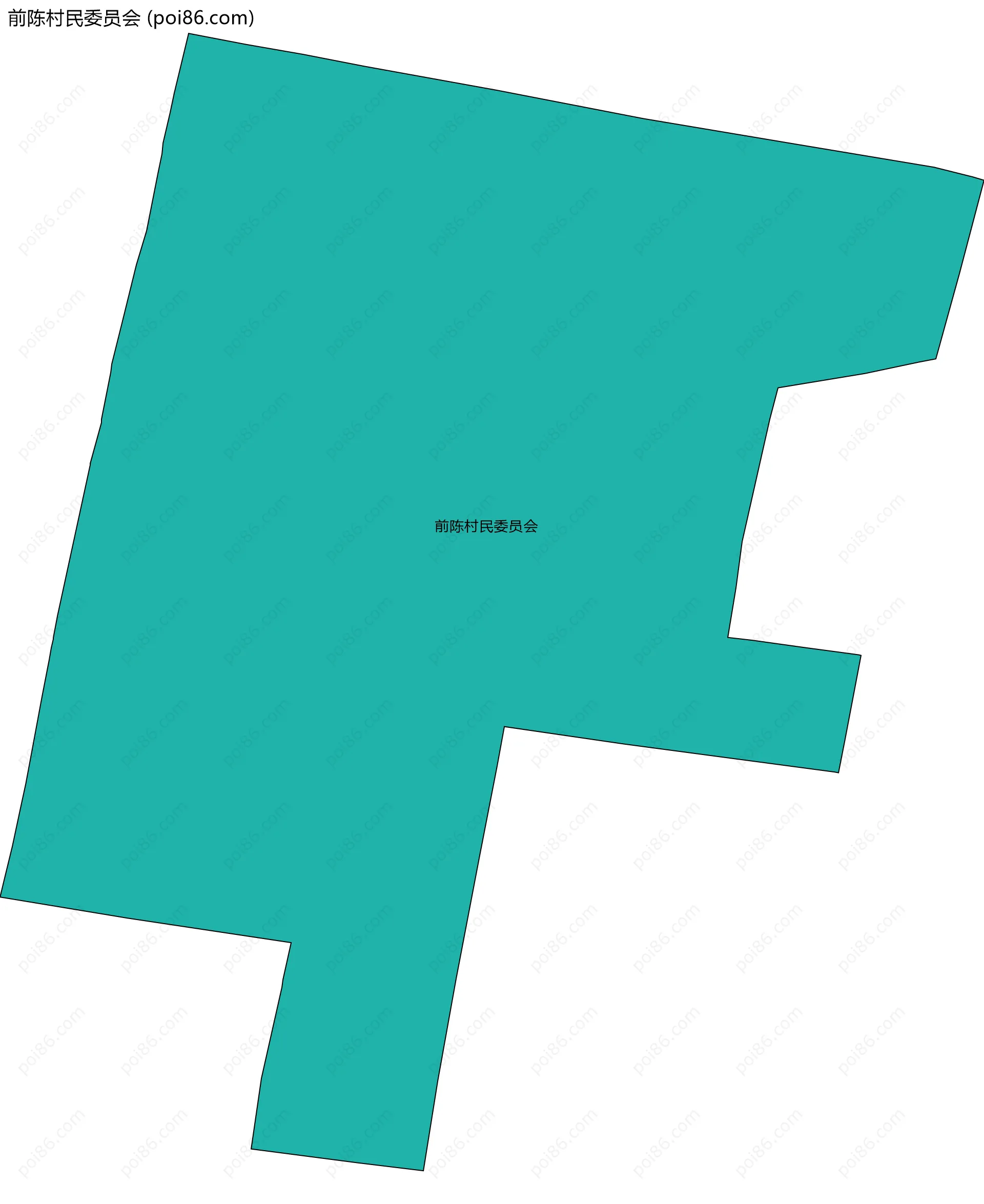 前陈村民委员会边界地图