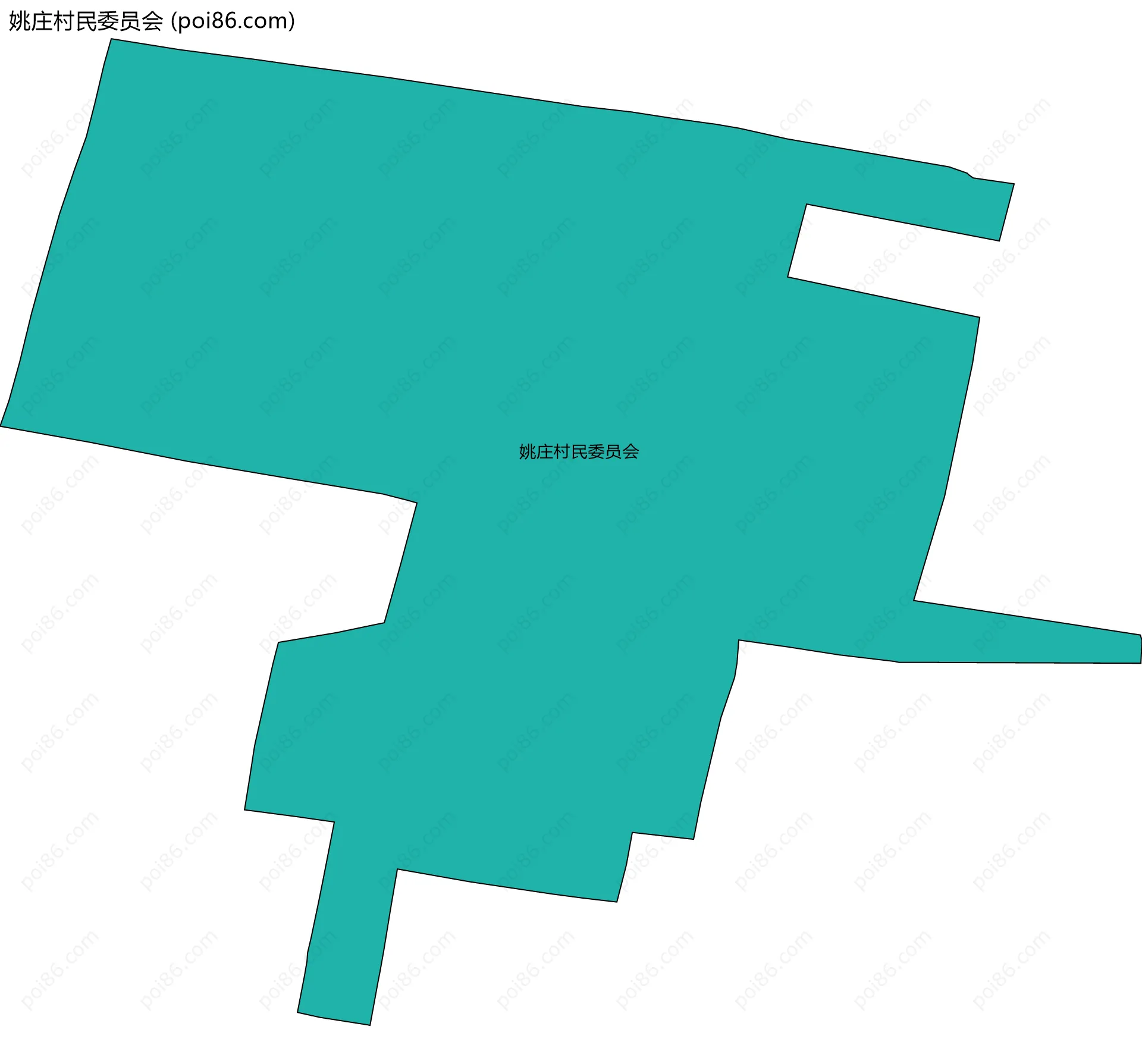 姚庄村民委员会边界地图