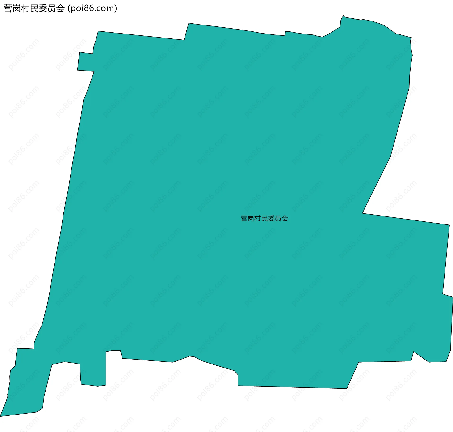 营岗村民委员会边界地图
