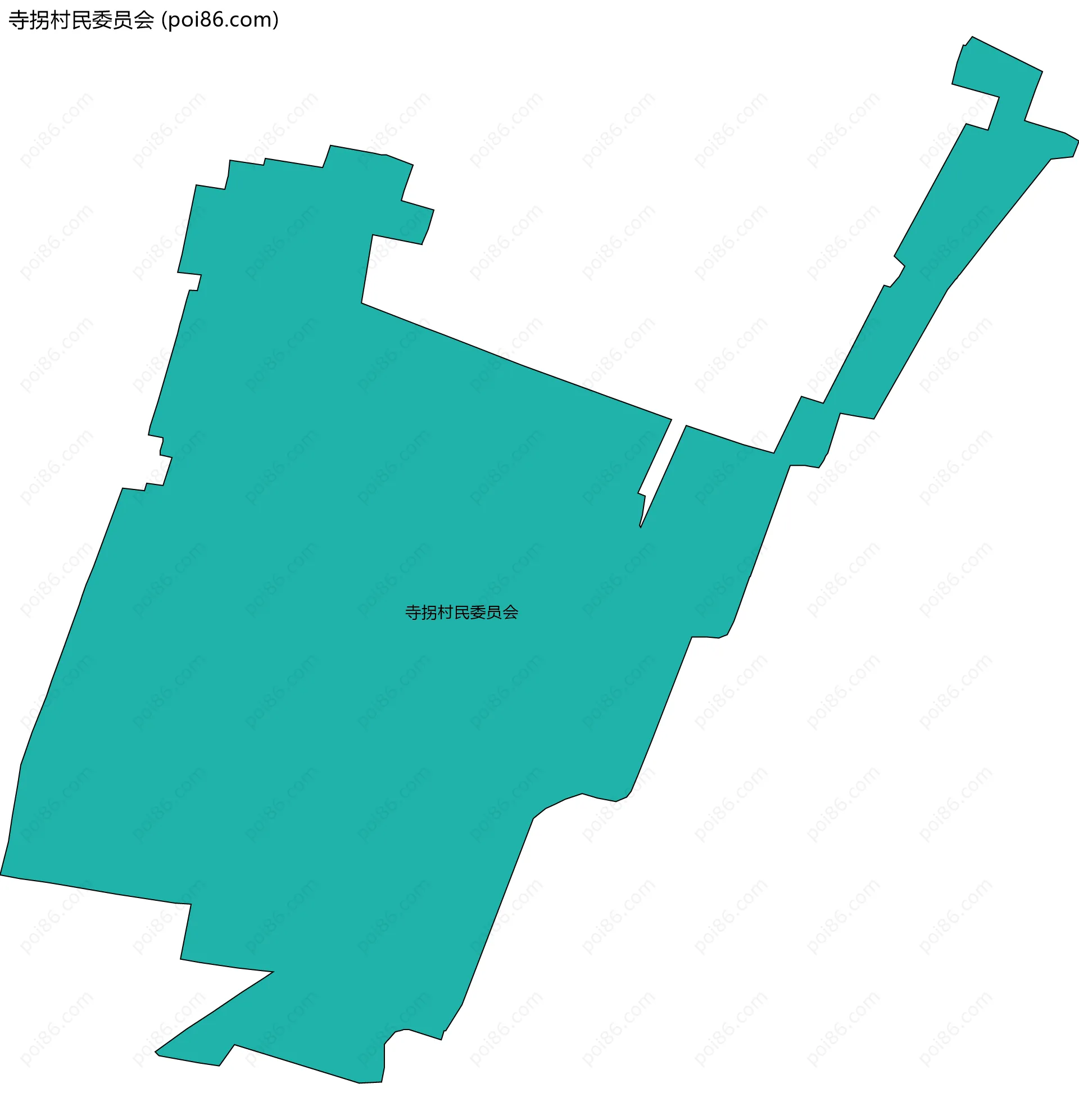 寺拐村民委员会边界地图