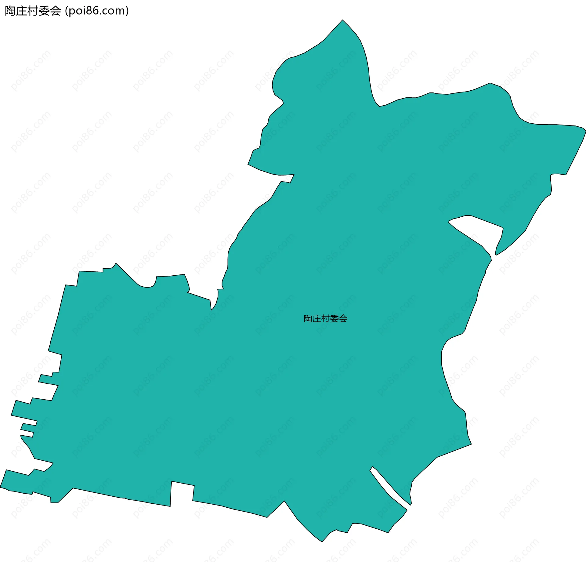 陶庄村委会边界地图