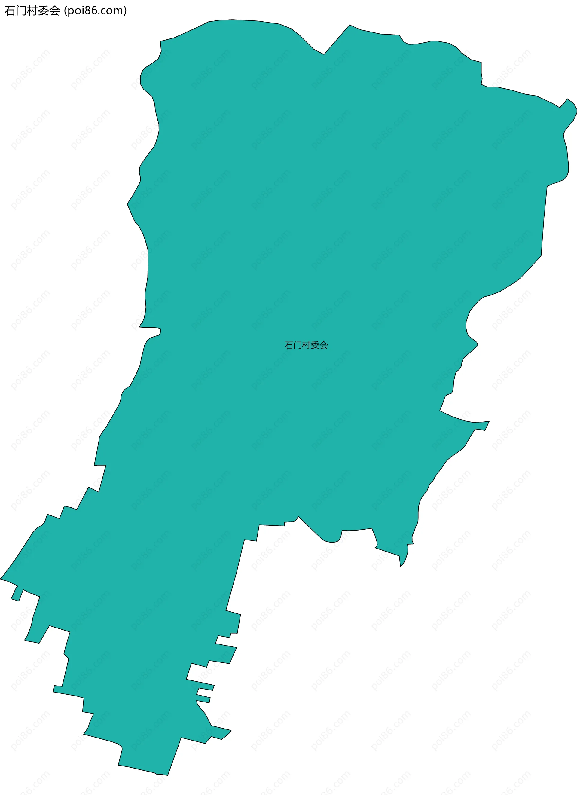 石门村委会边界地图