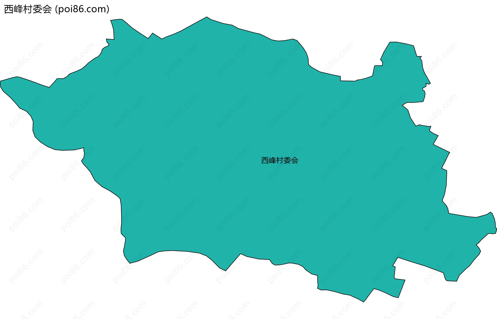 西峰村委会边界地图