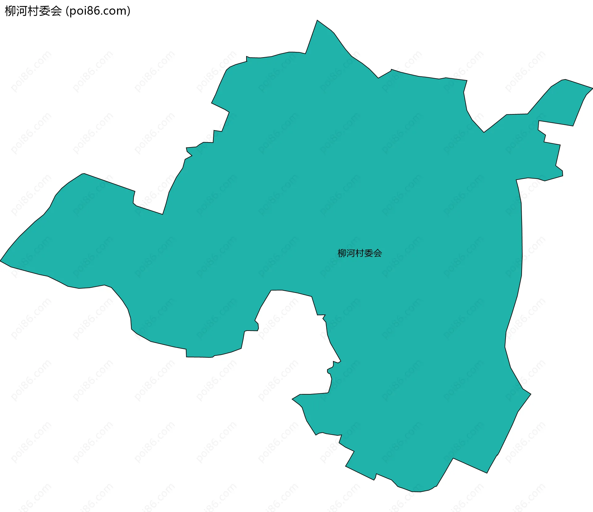 柳河村委会边界地图