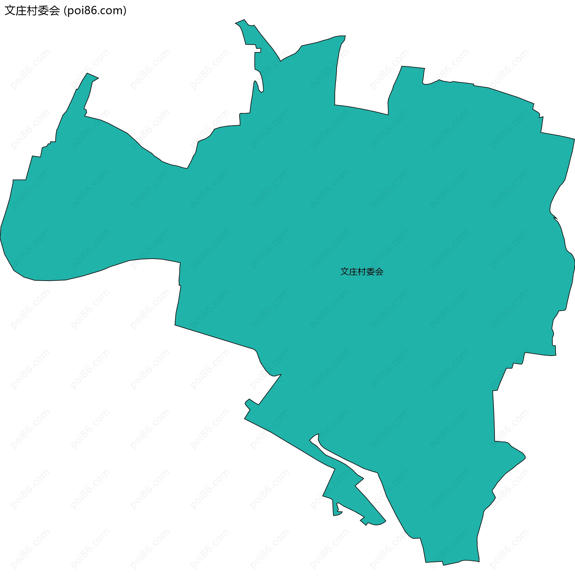 文庄村委会边界地图