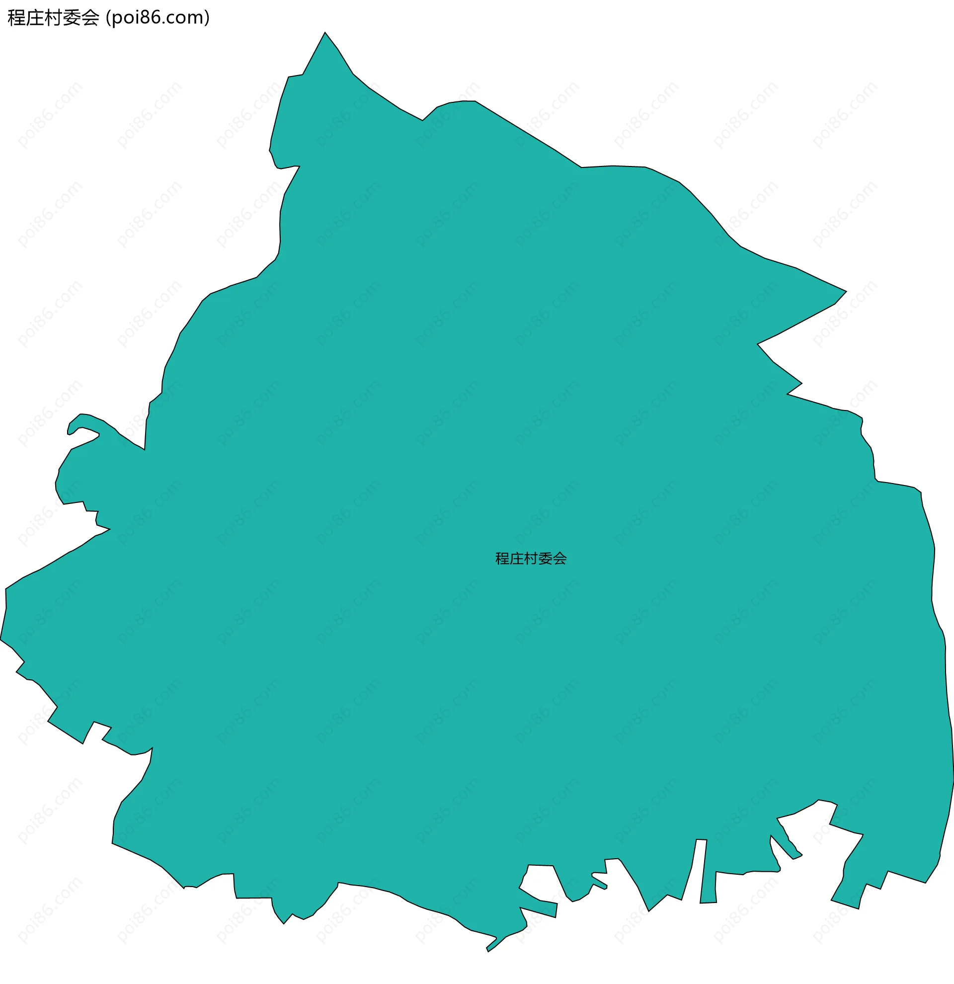 程庄村委会边界地图