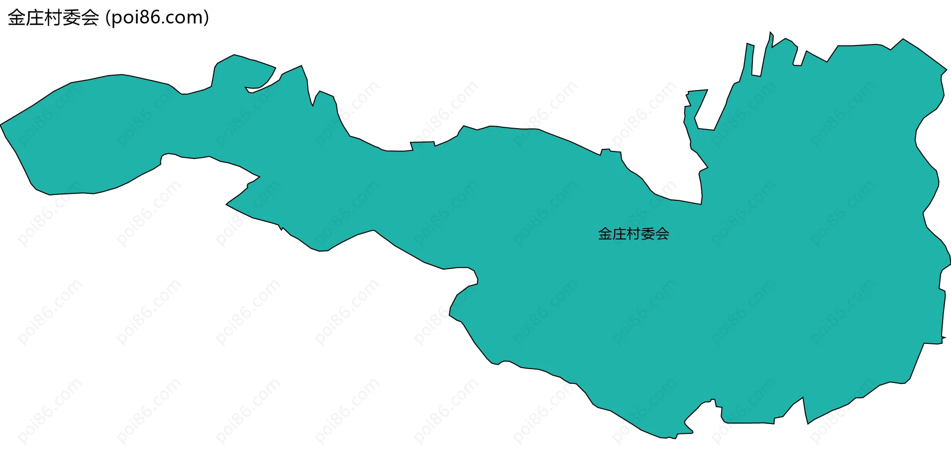 金庄村委会边界地图