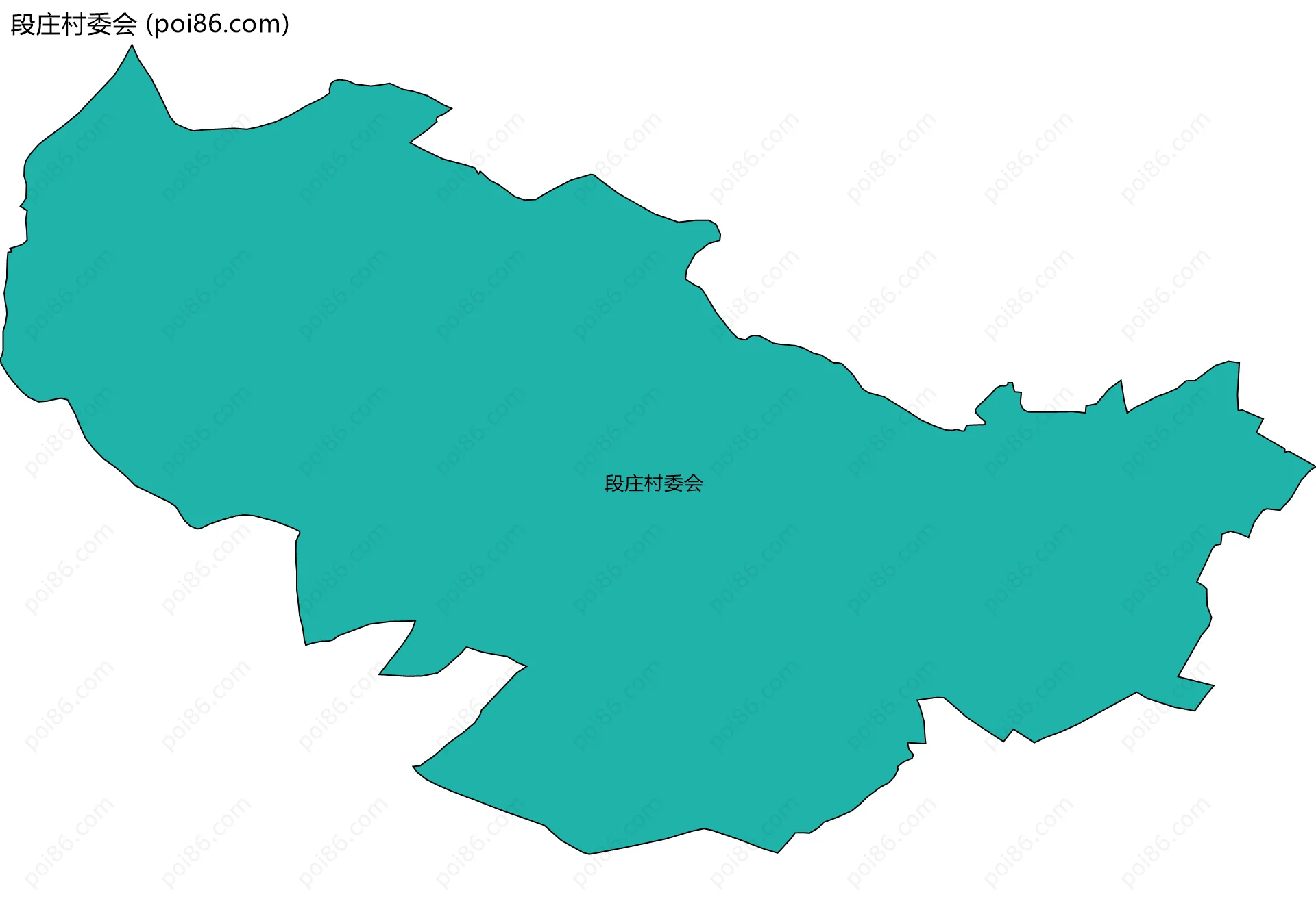 段庄村委会边界地图