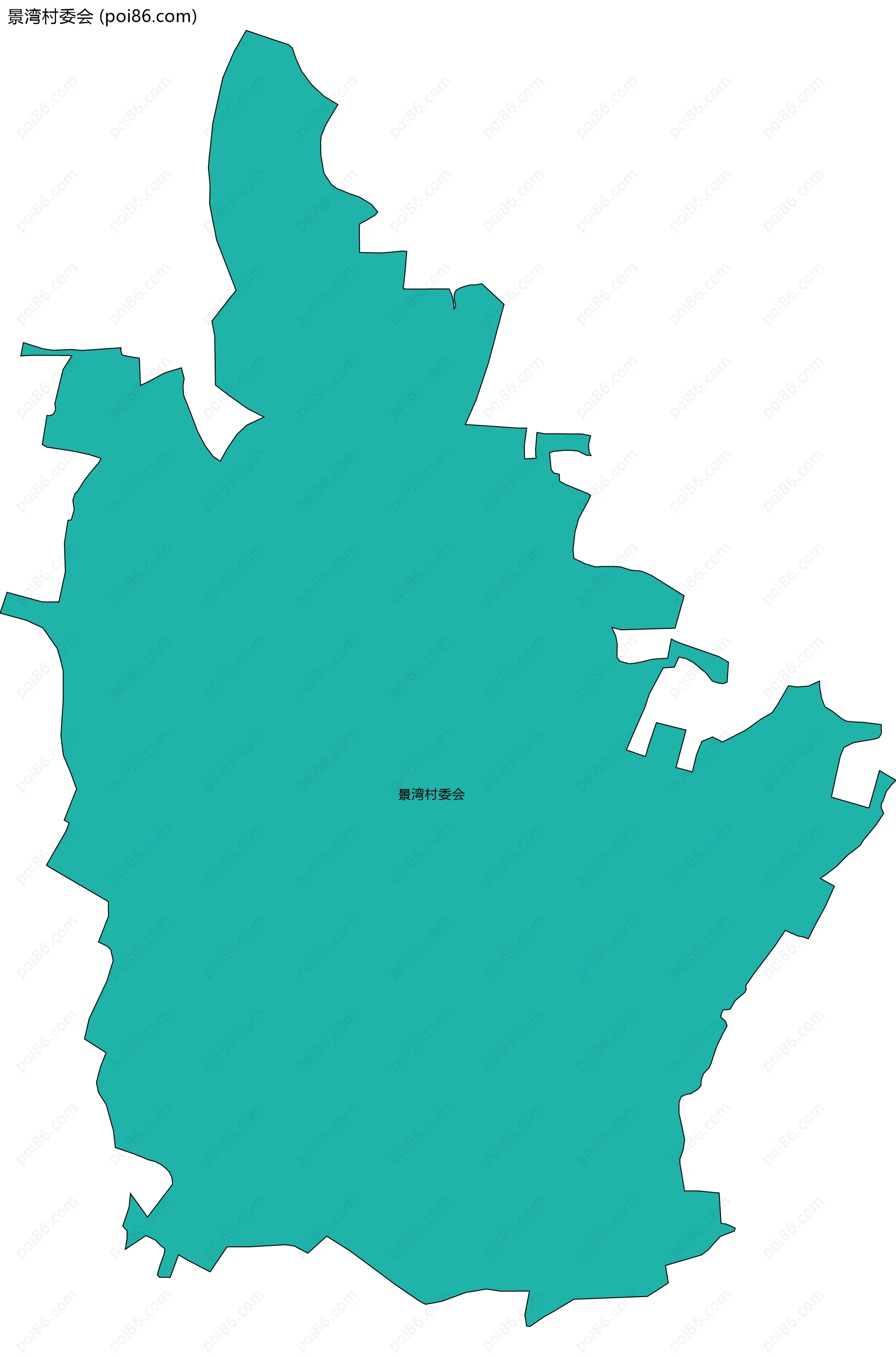 景湾村委会边界地图