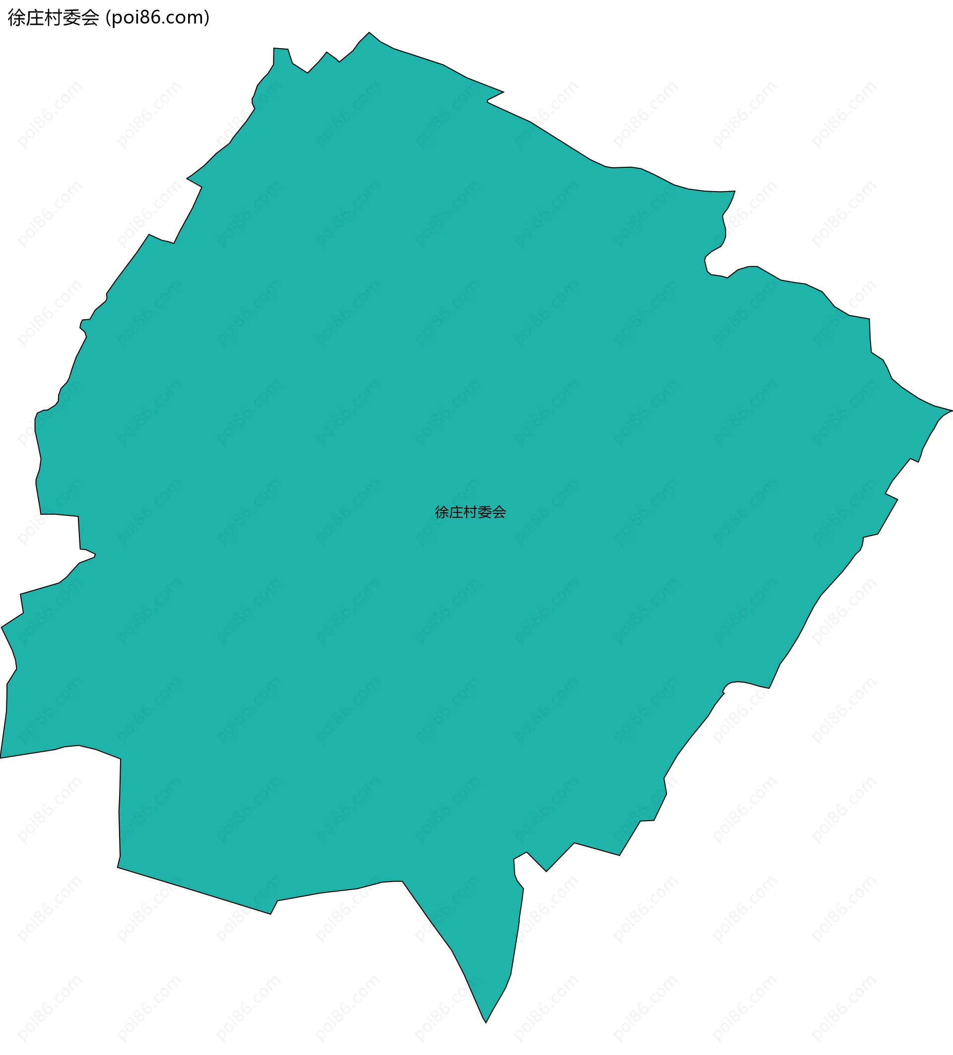 徐庄村委会边界地图