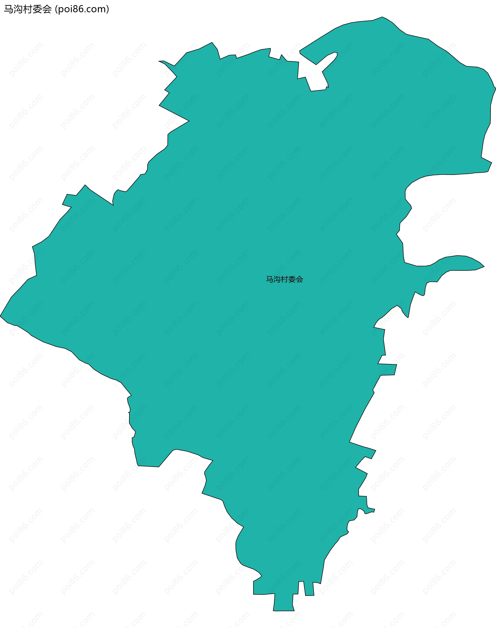 马沟村委会边界地图