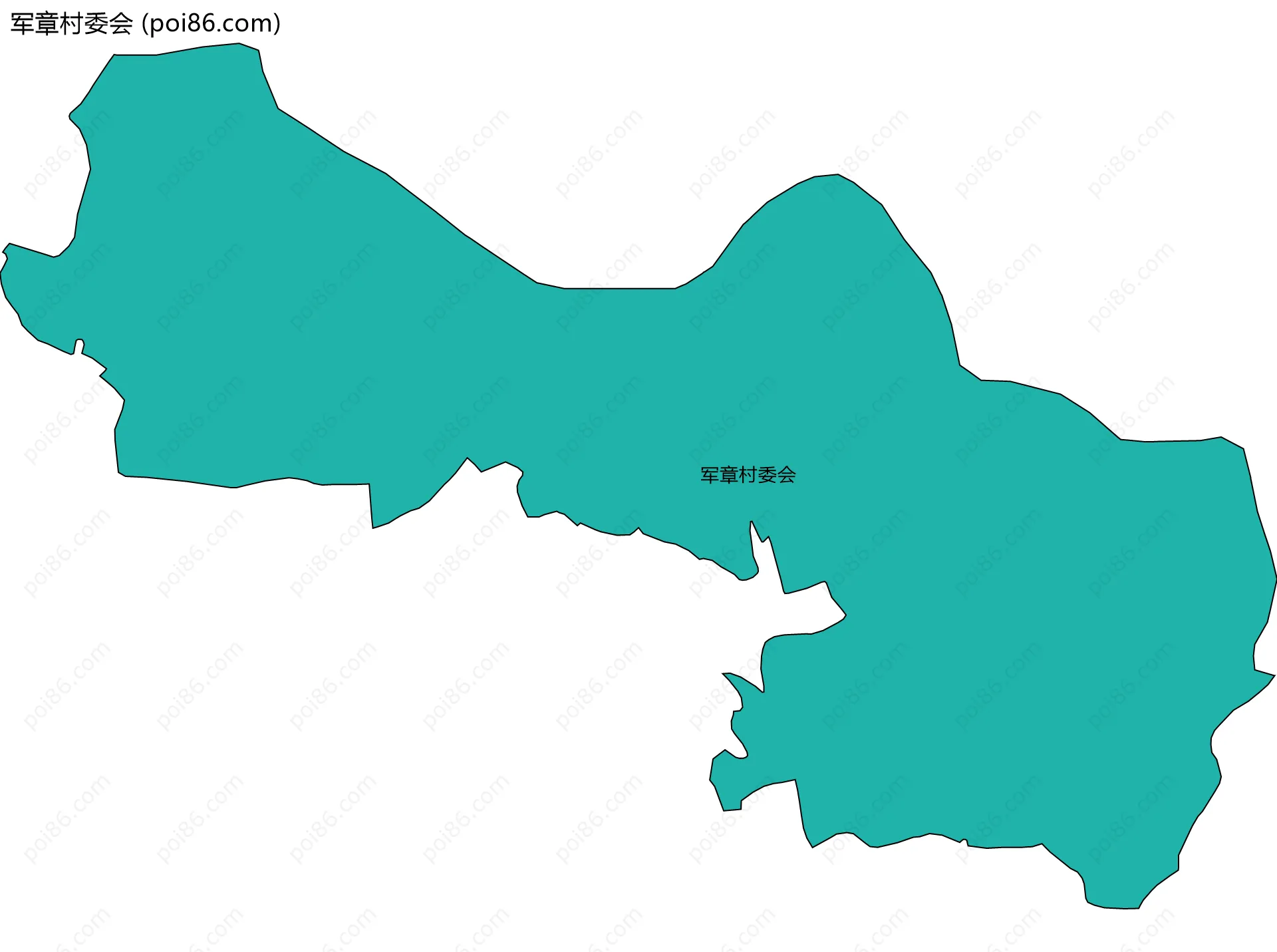 军章村委会边界地图