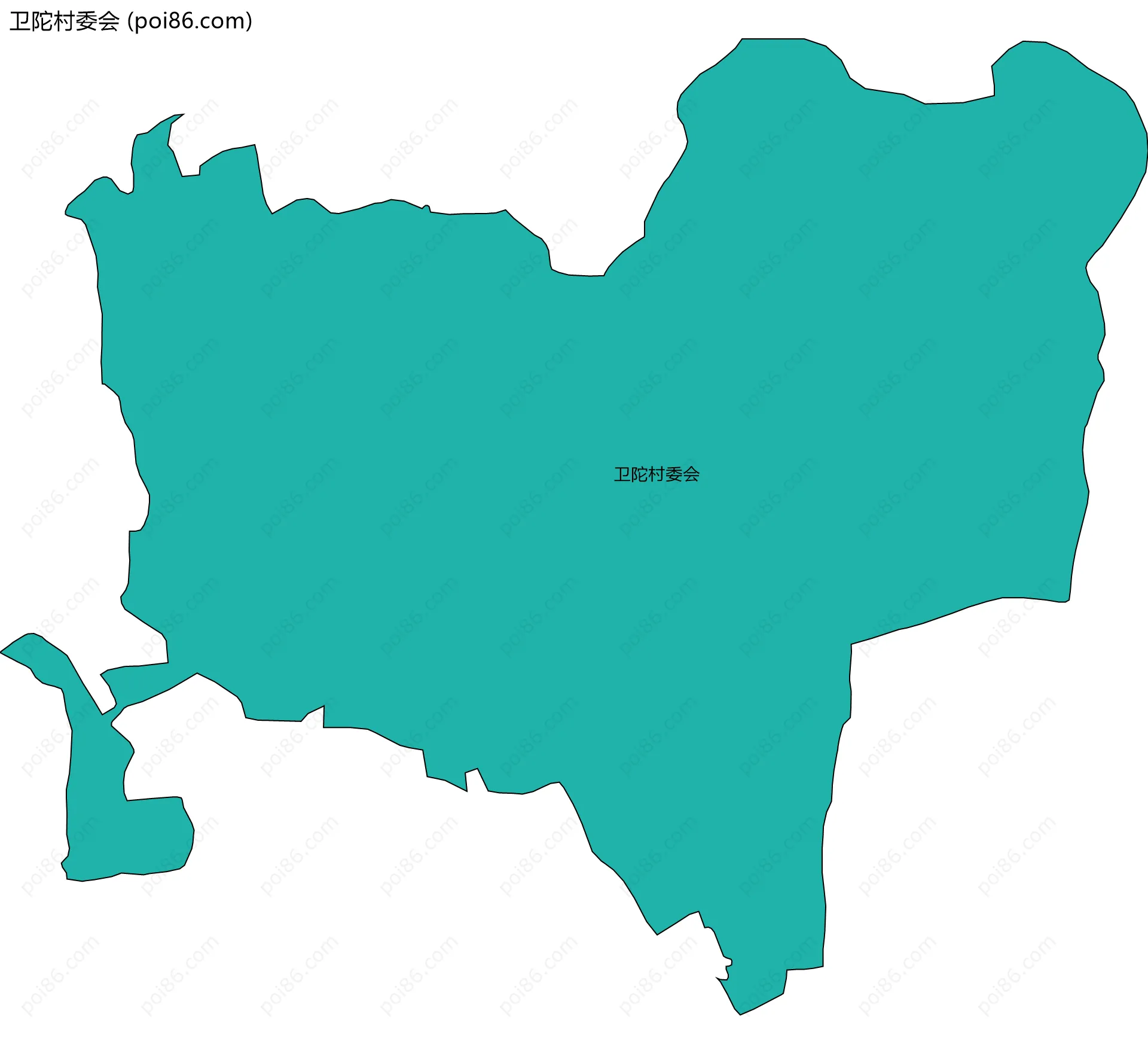 卫陀村委会边界地图