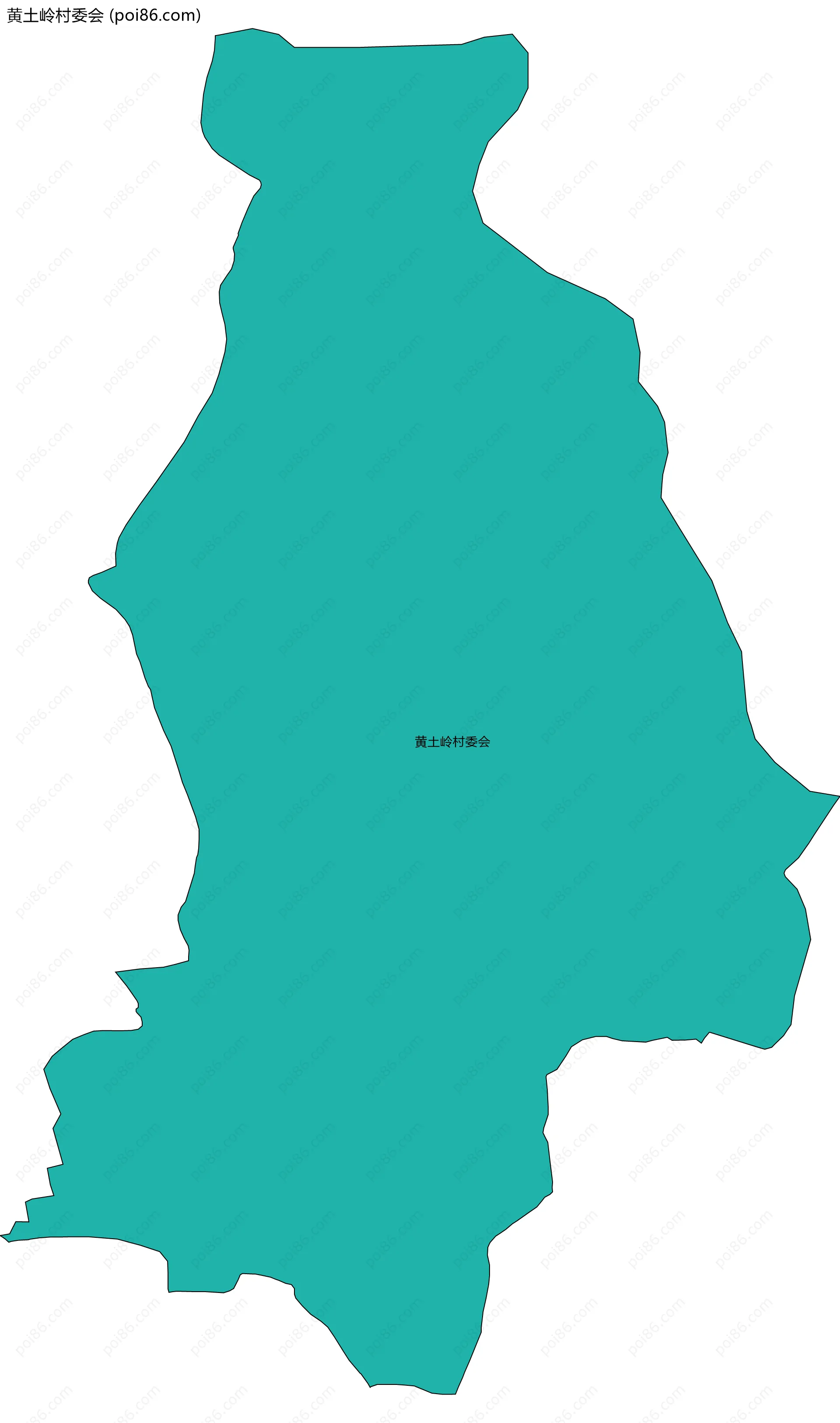 黄土岭村委会边界地图