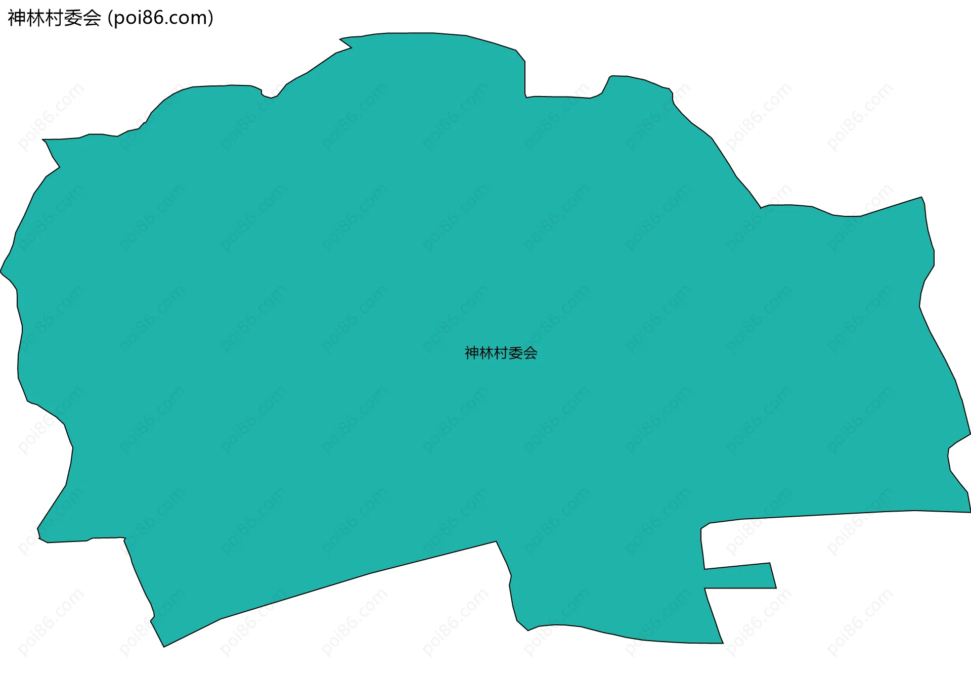 神林村委会边界地图