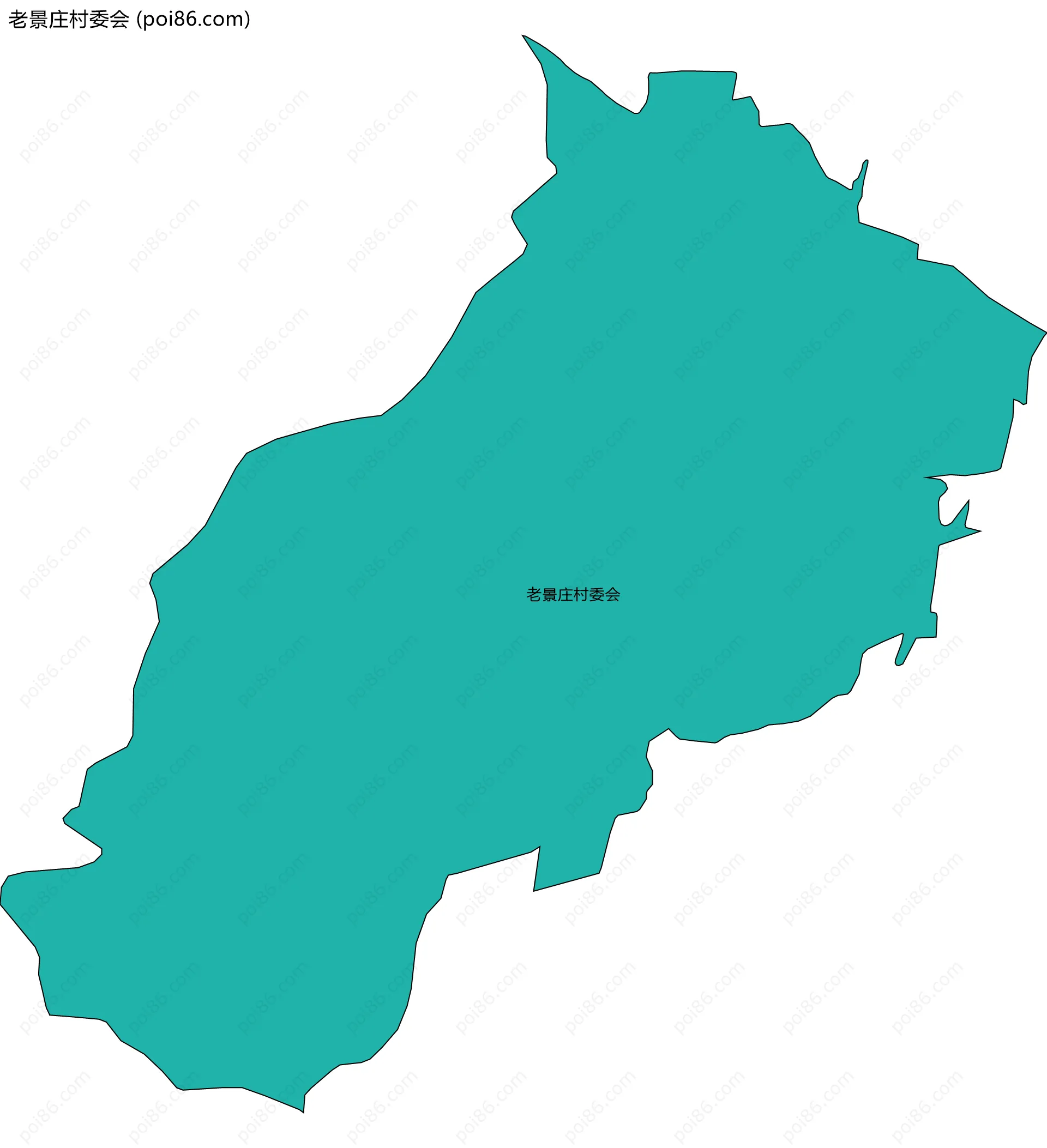 老景庄村委会边界地图