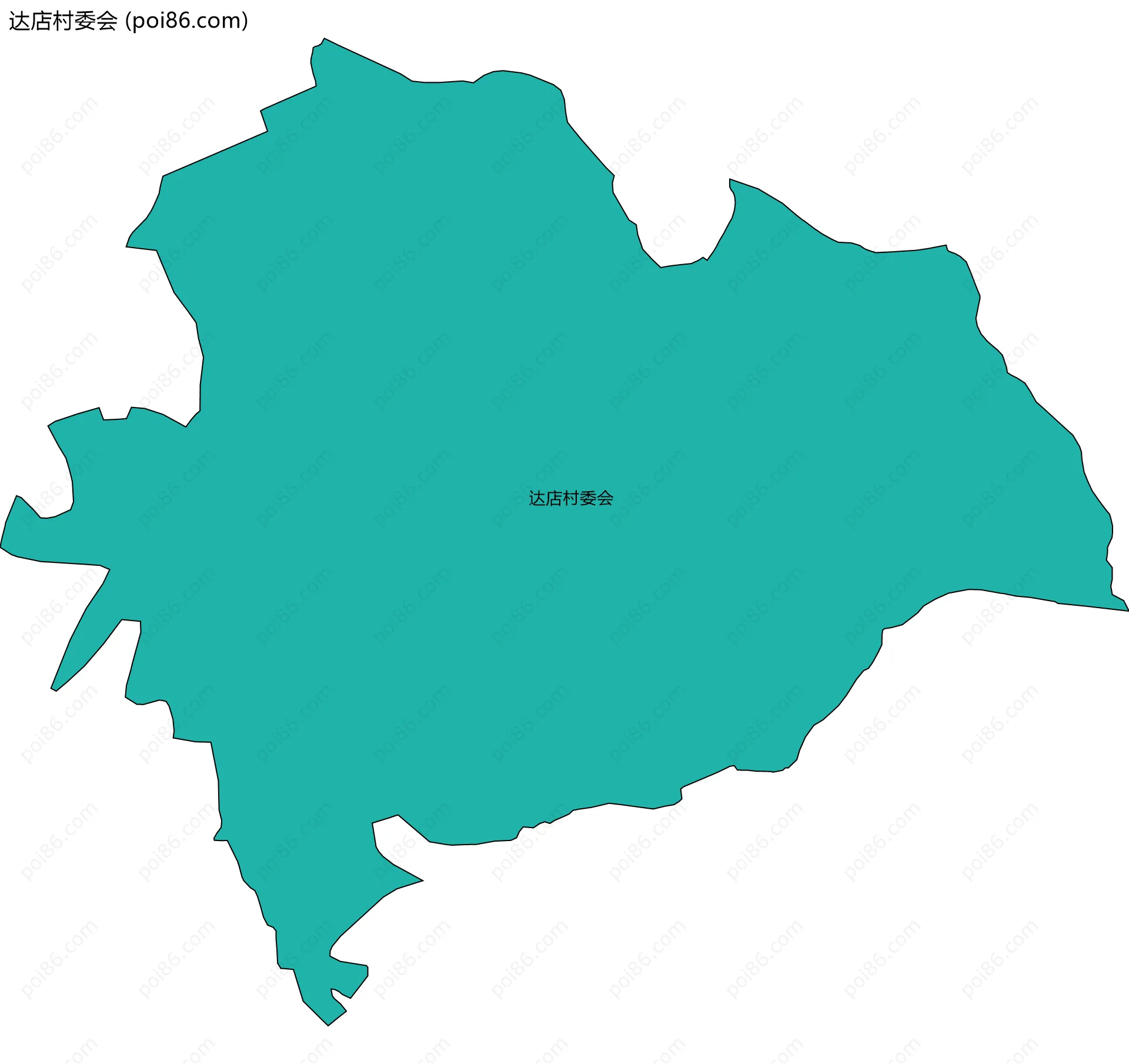 达店村委会边界地图