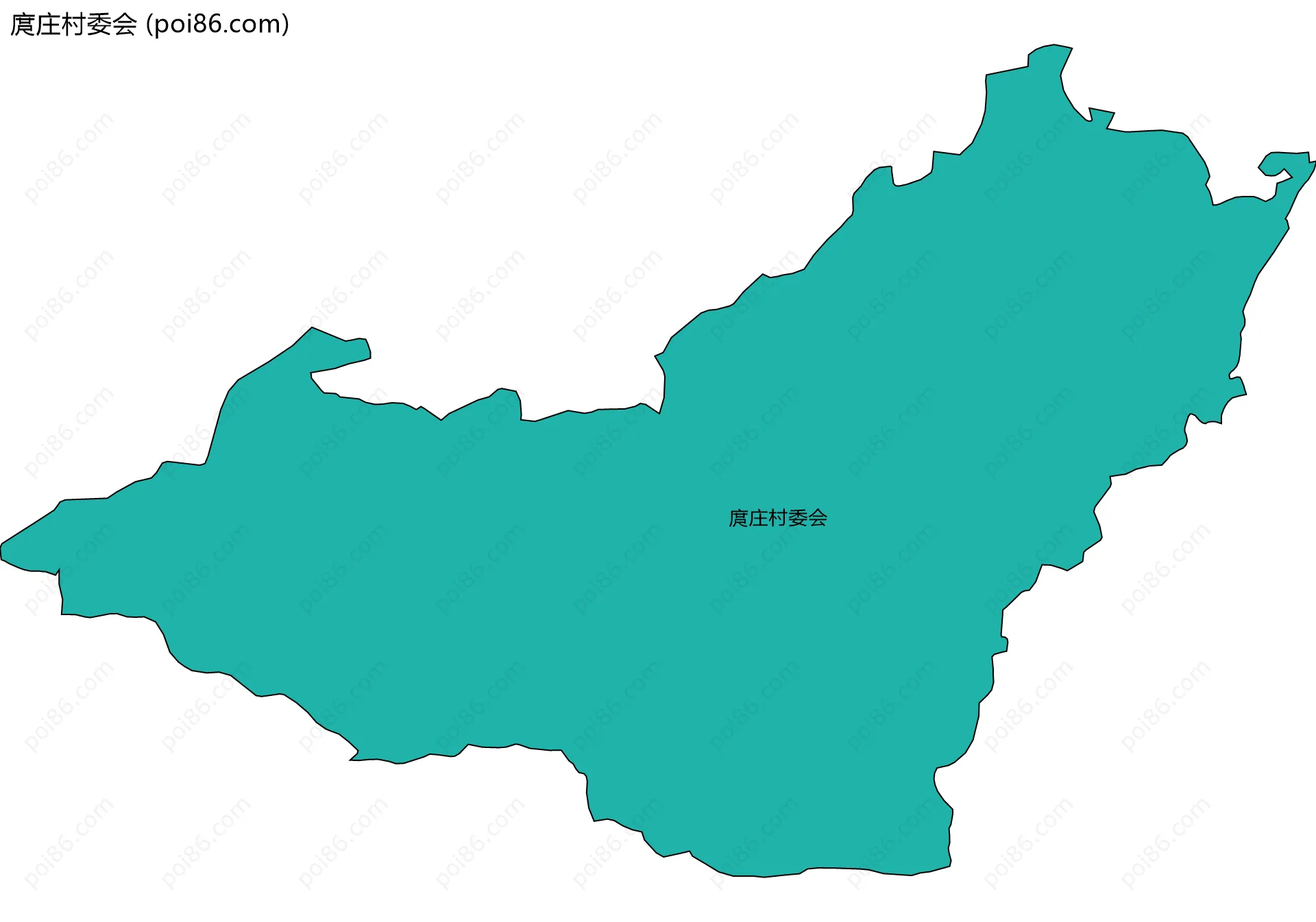 庹庄村委会边界地图