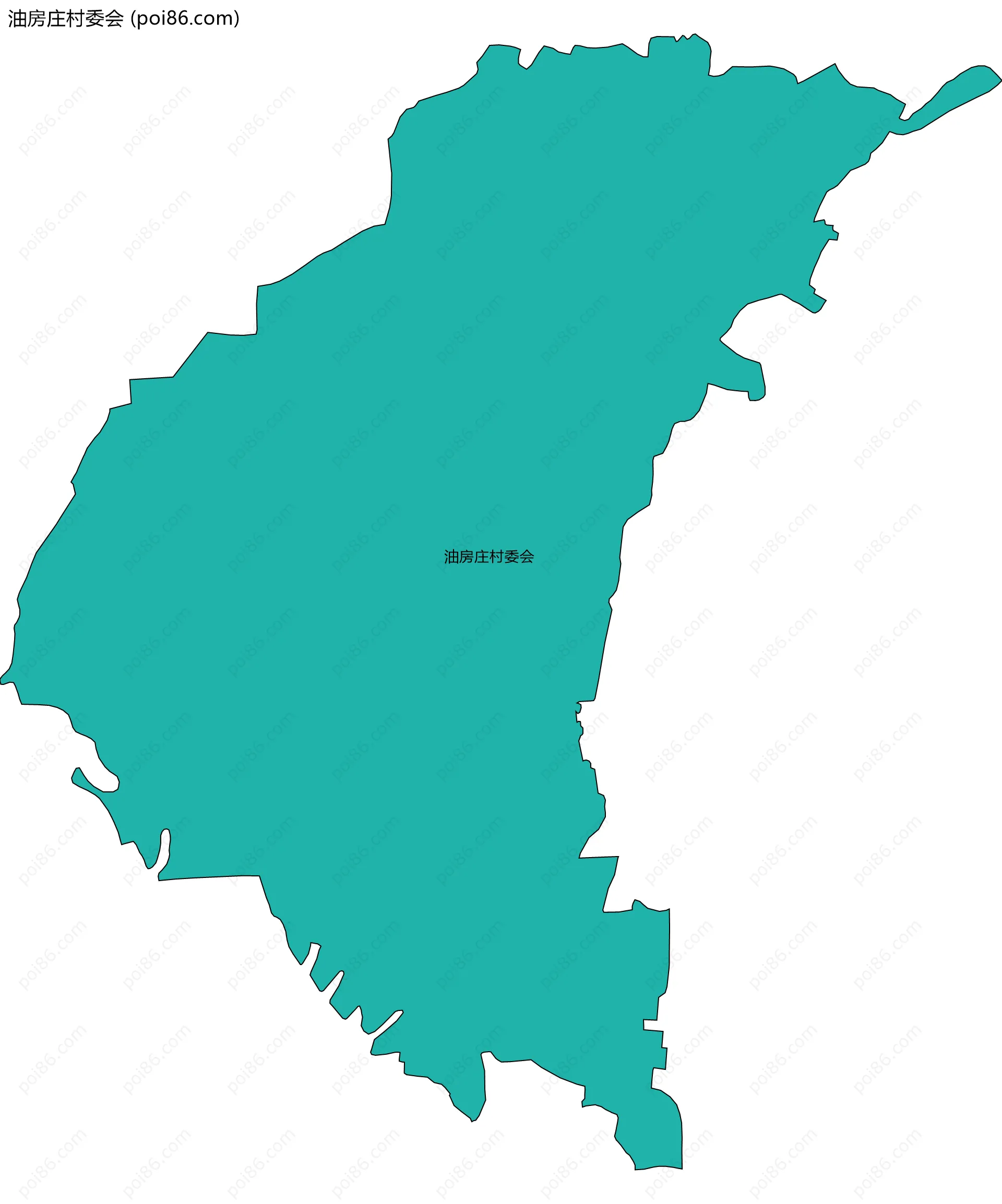 油房庄村委会边界地图