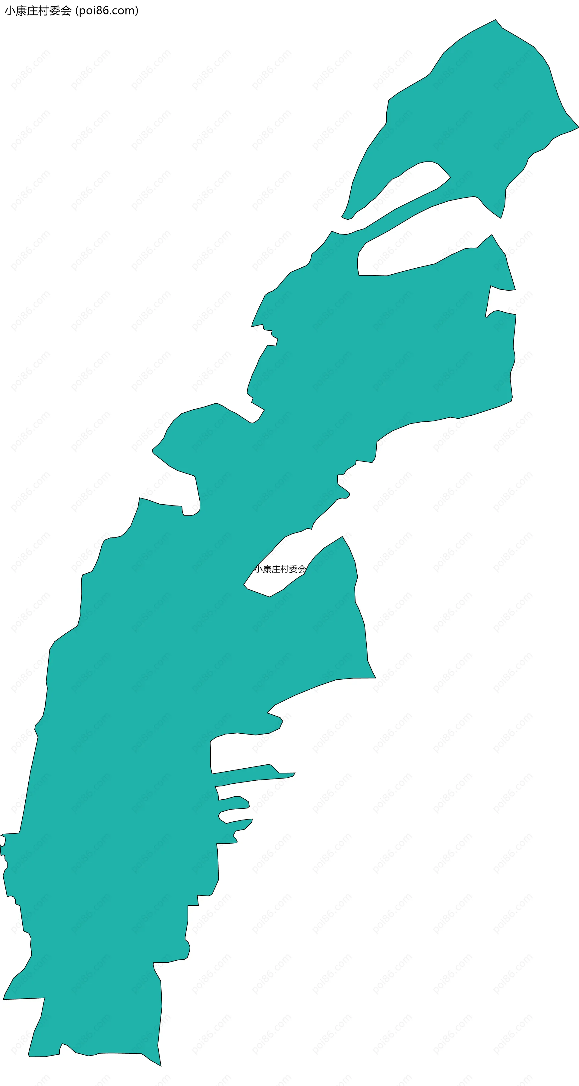 小康庄村委会边界地图