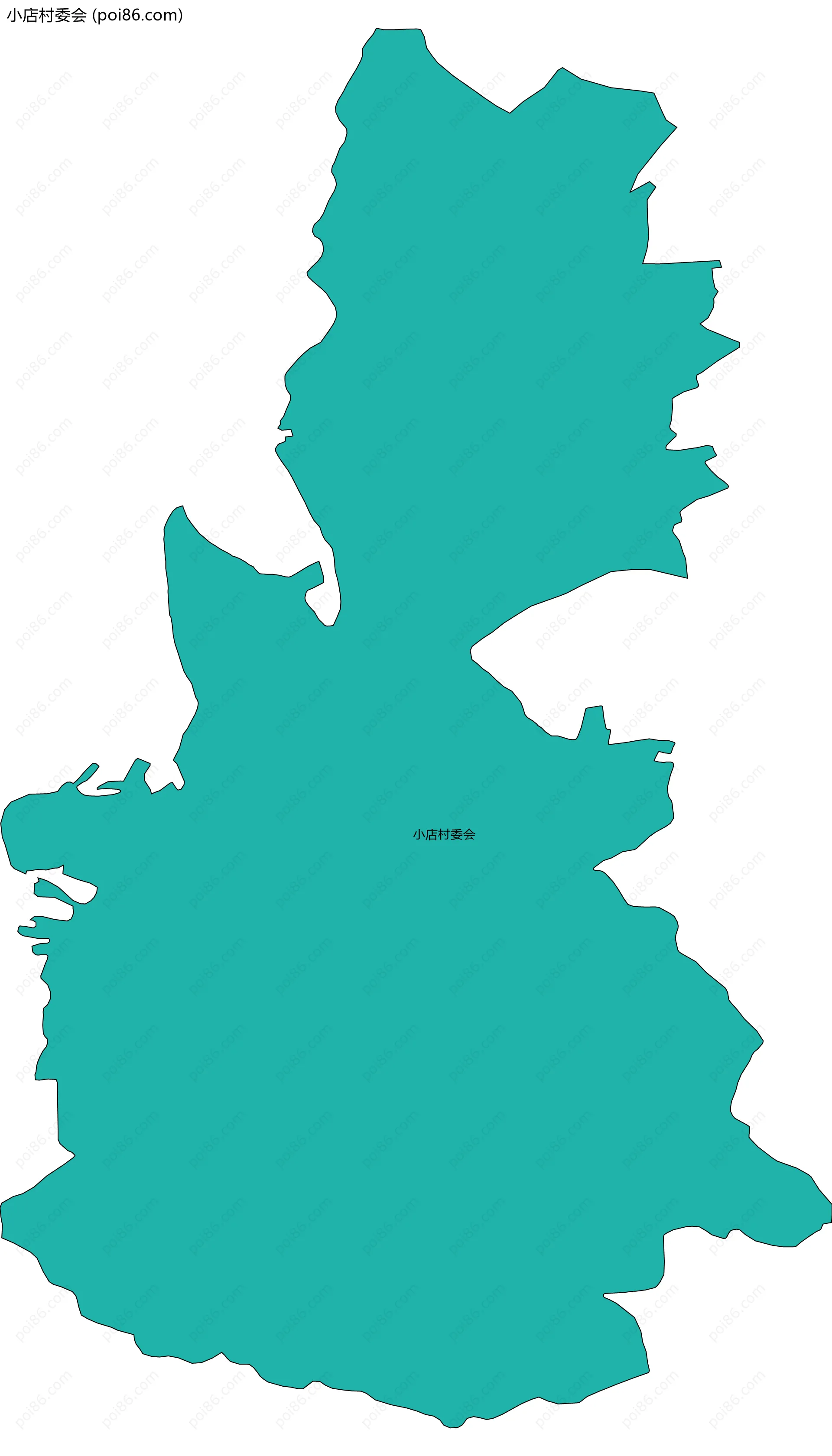 小店村委会边界地图