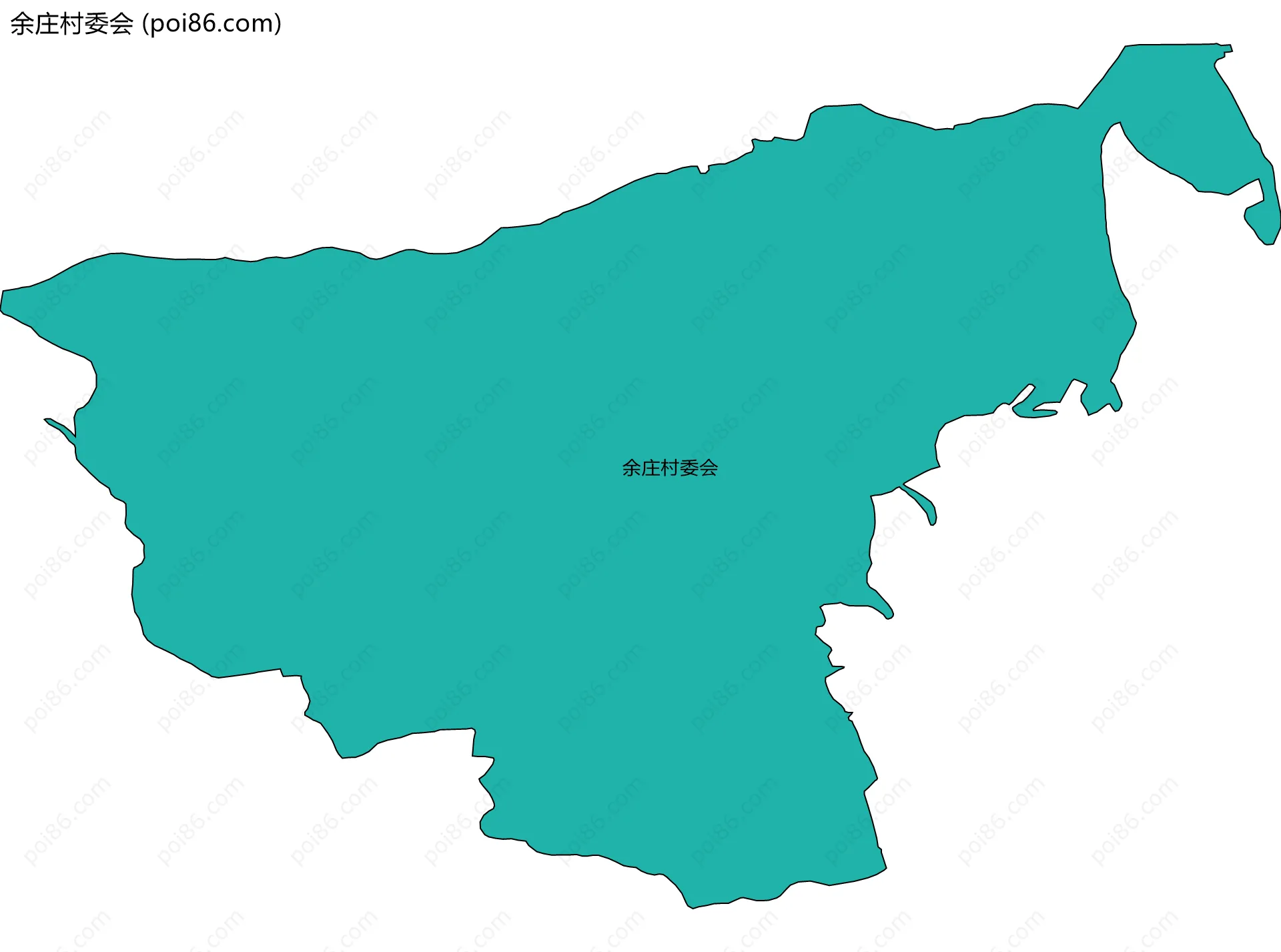 余庄村委会边界地图