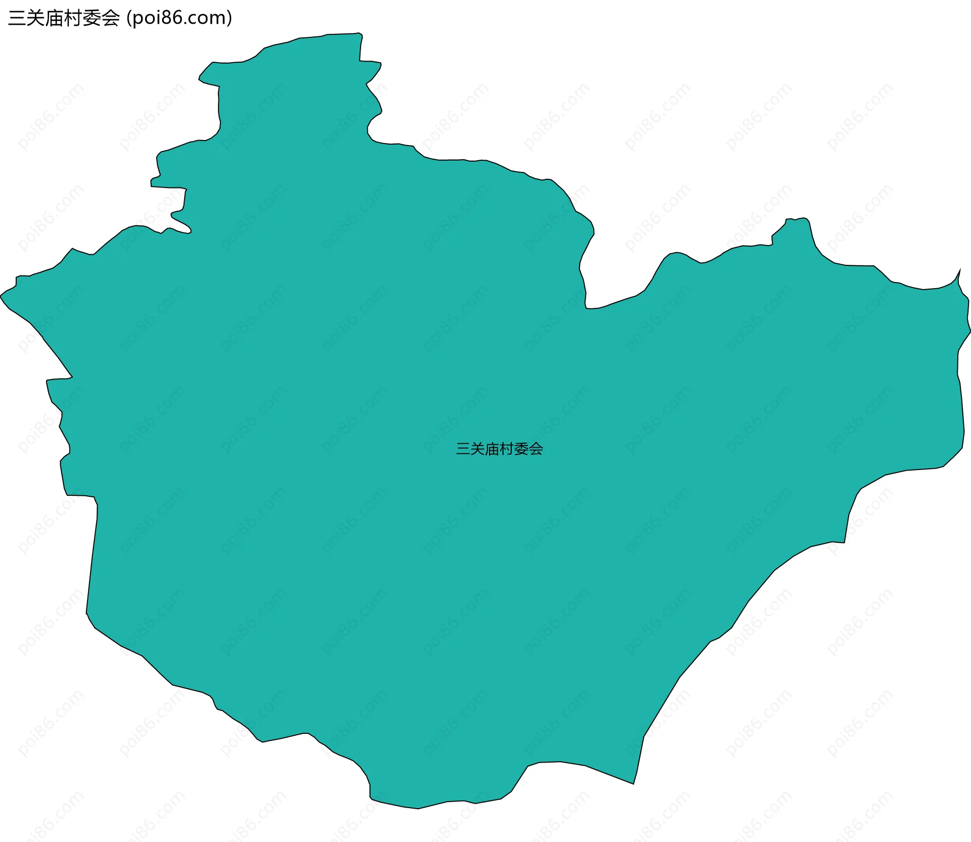 三关庙村委会边界地图