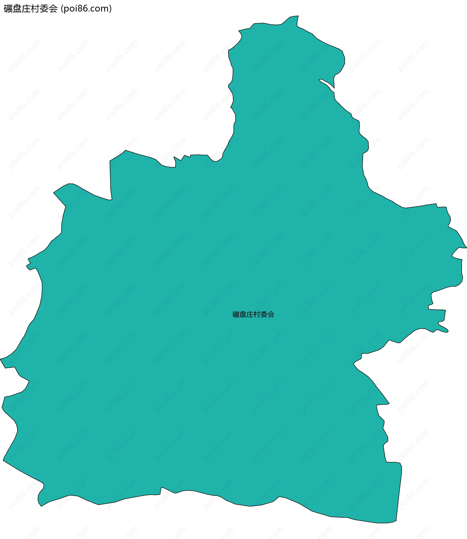 碾盘庄村委会边界地图