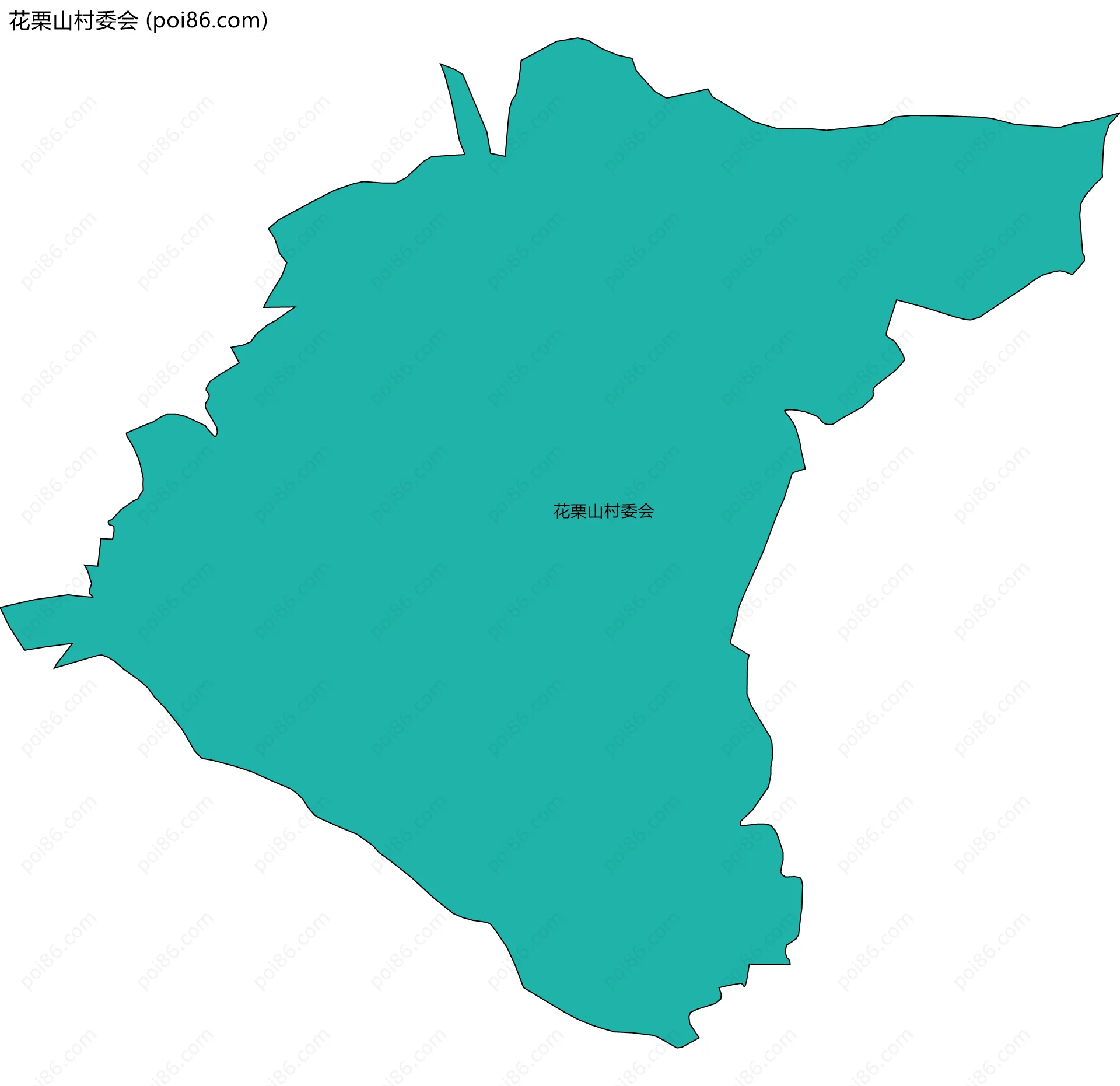 花栗山村委会边界地图