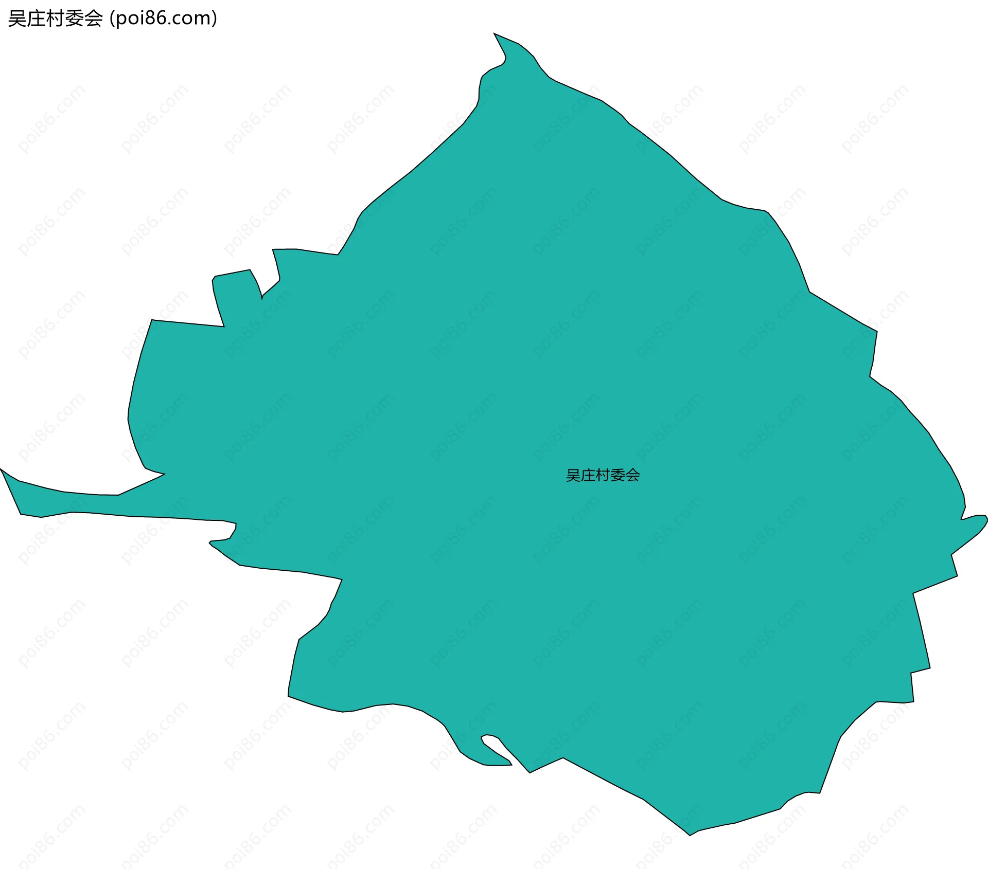 吴庄村委会边界地图