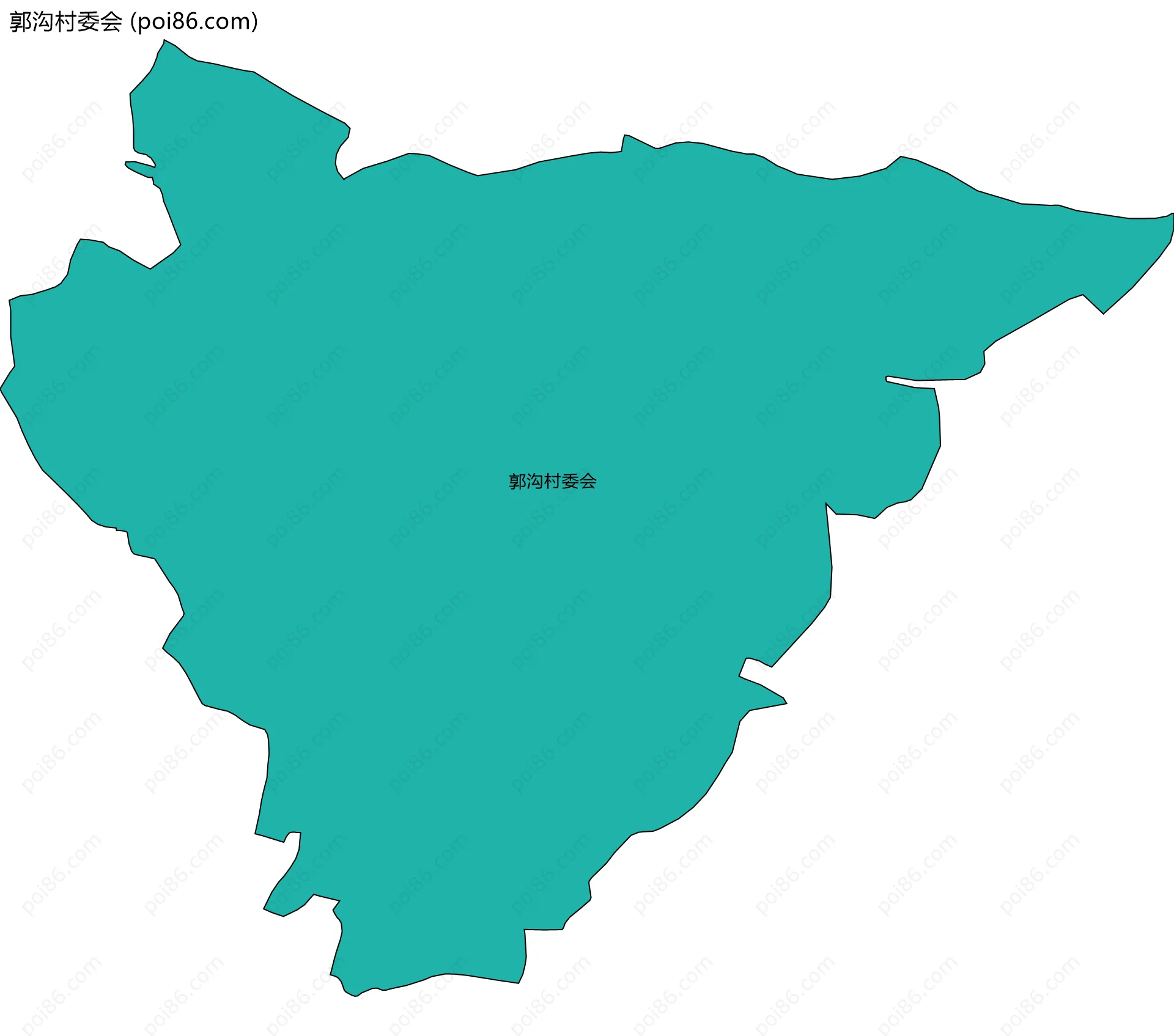 郭沟村委会边界地图