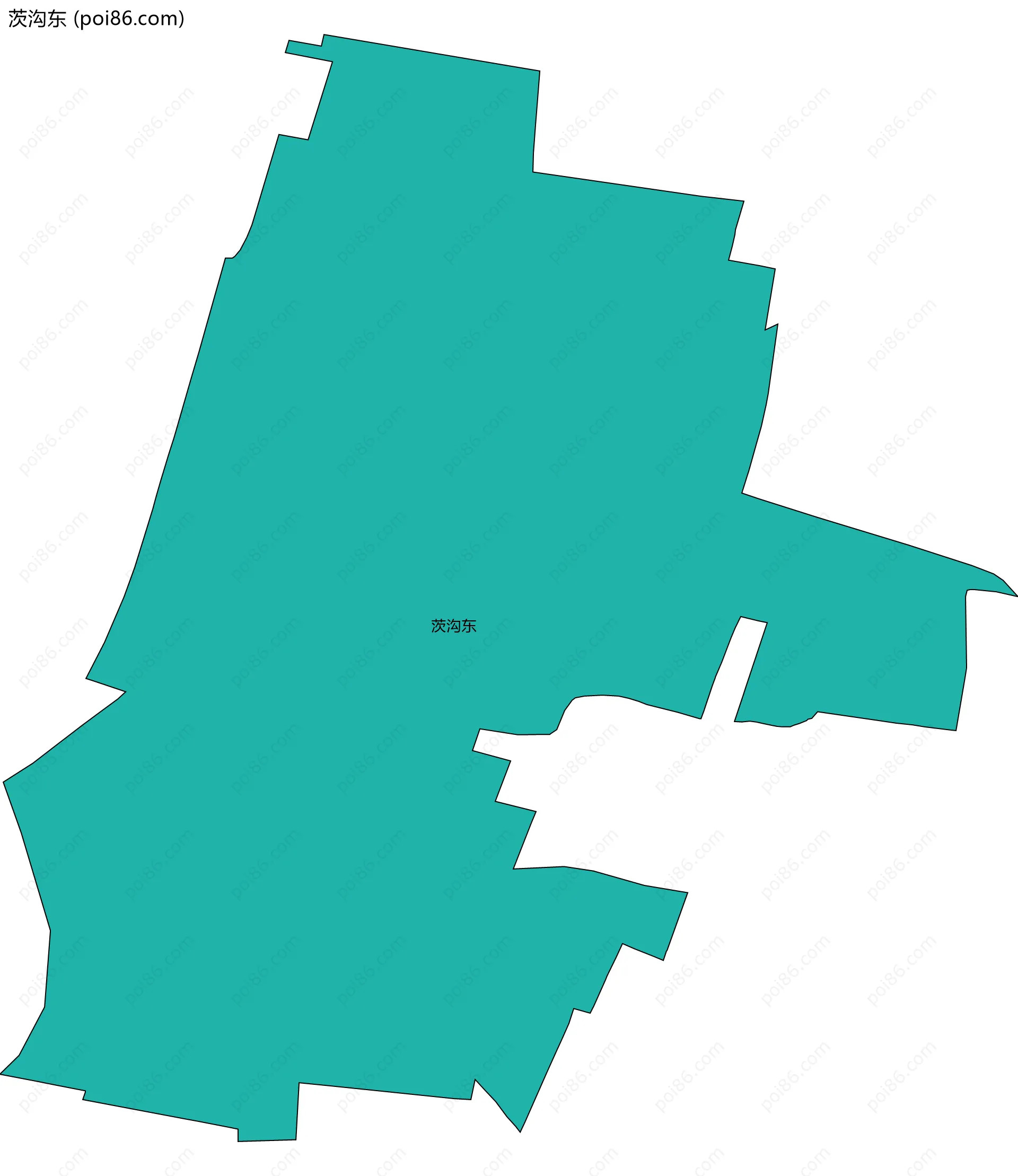 茨沟东边界地图