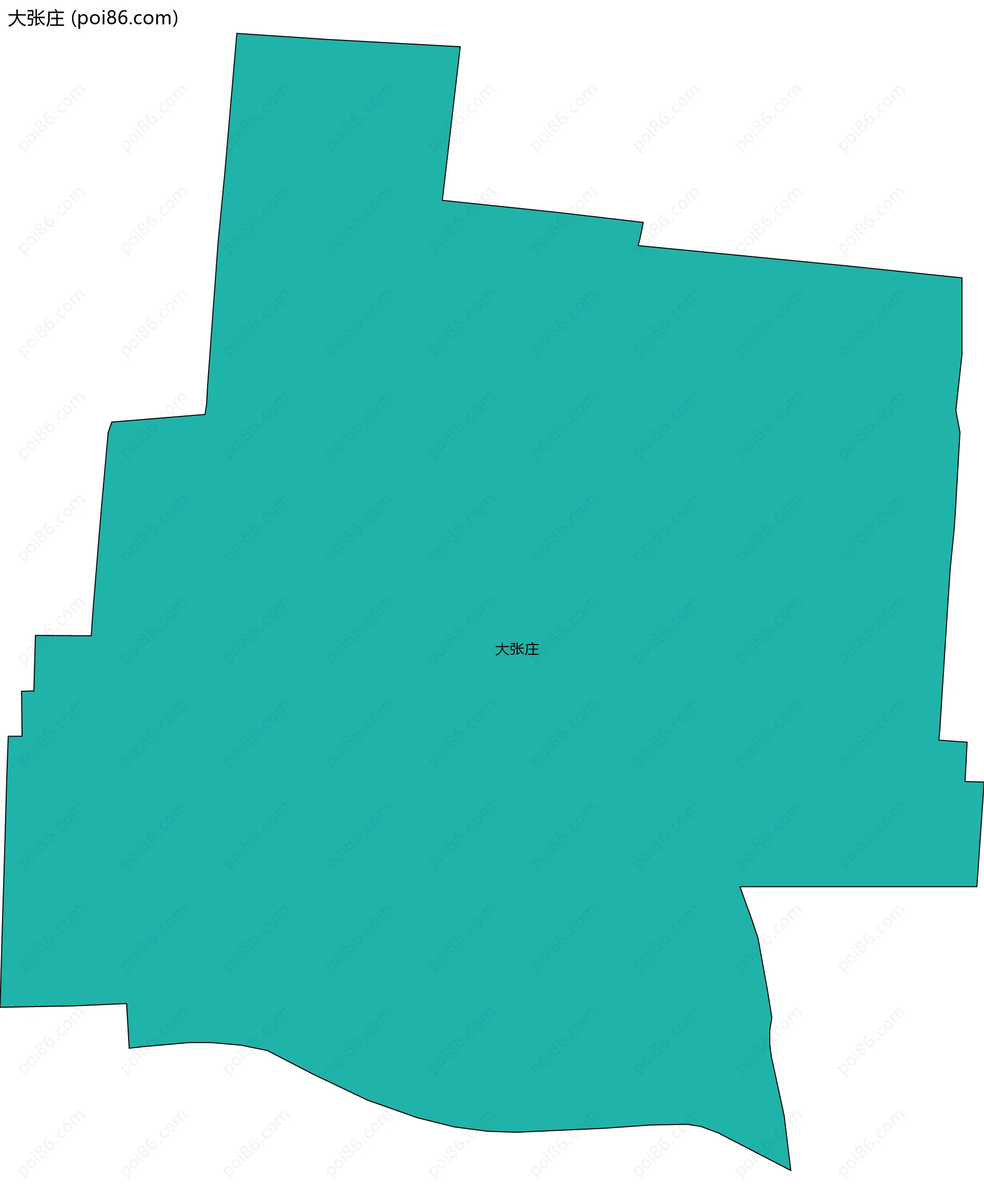 大张庄边界地图