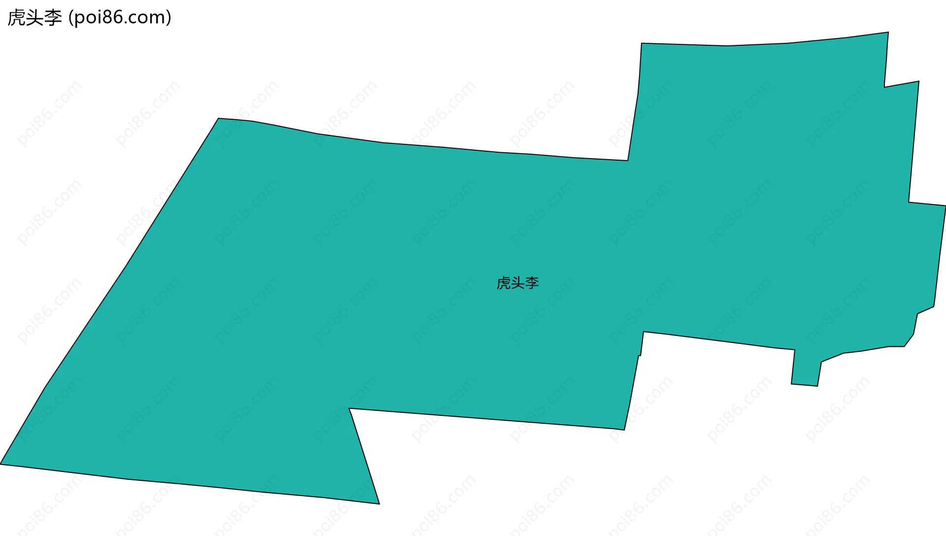 虎头李边界地图