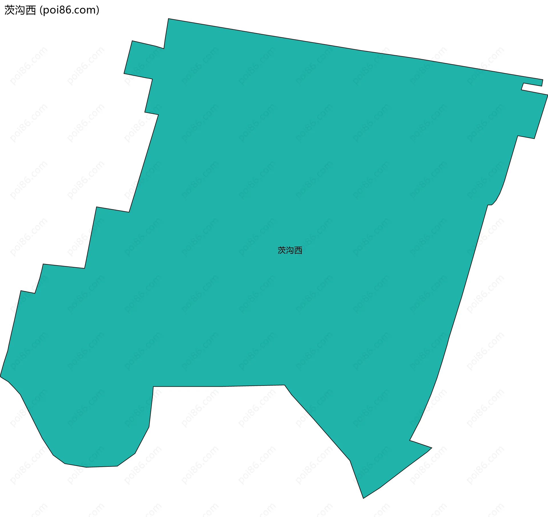 茨沟西边界地图
