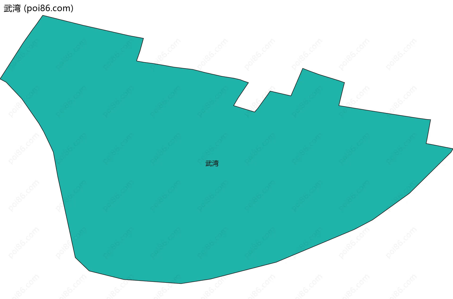 武湾边界地图
