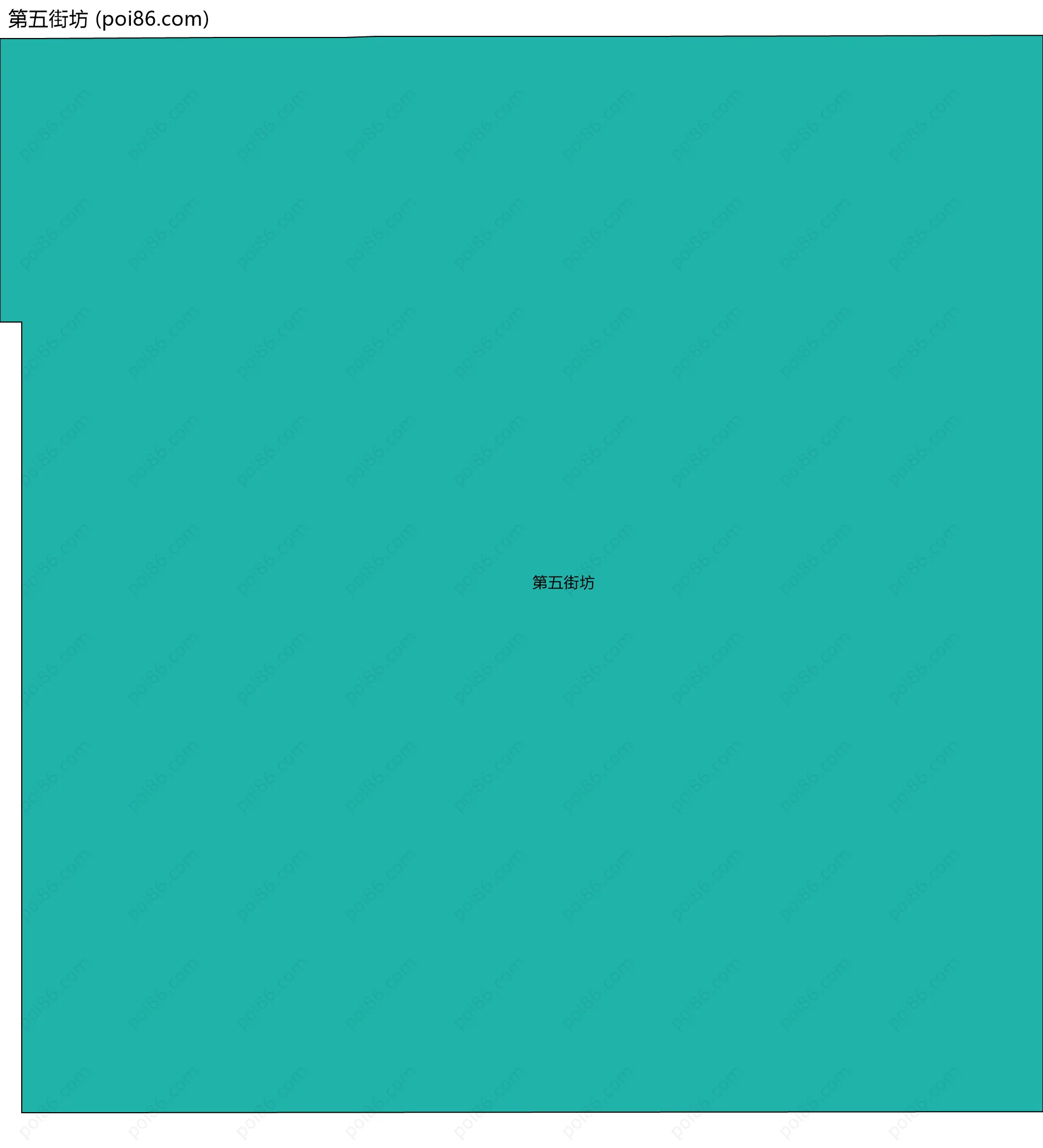 第五街坊边界地图