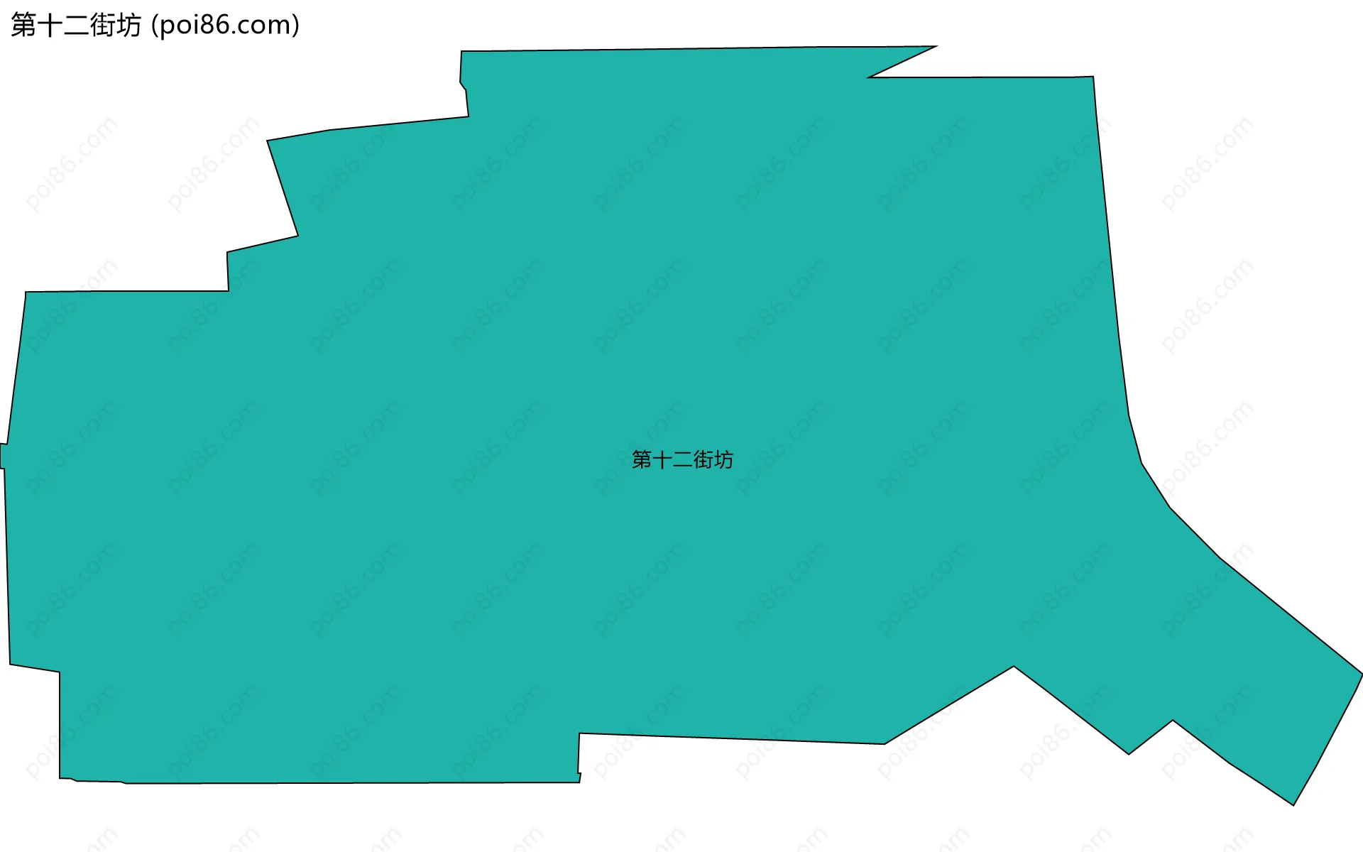 第十二街坊边界地图