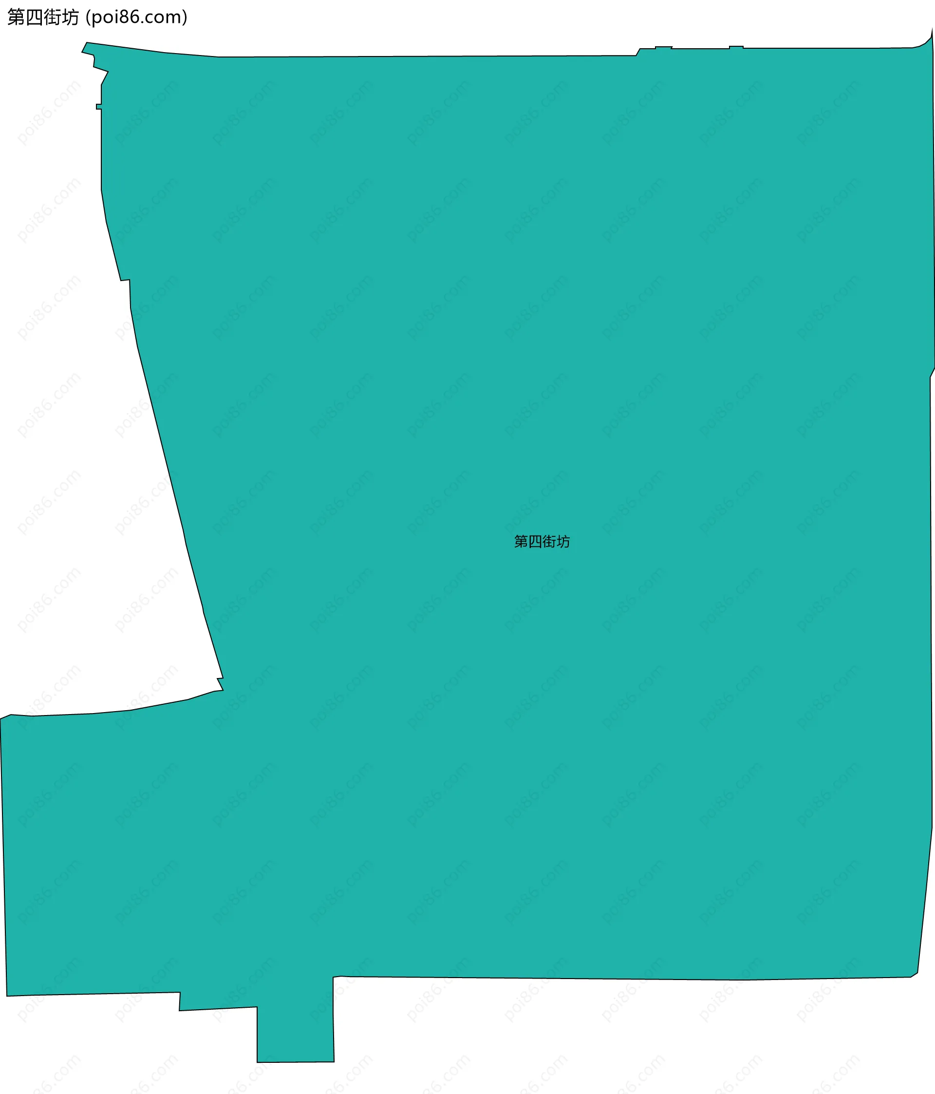 第四街坊边界地图