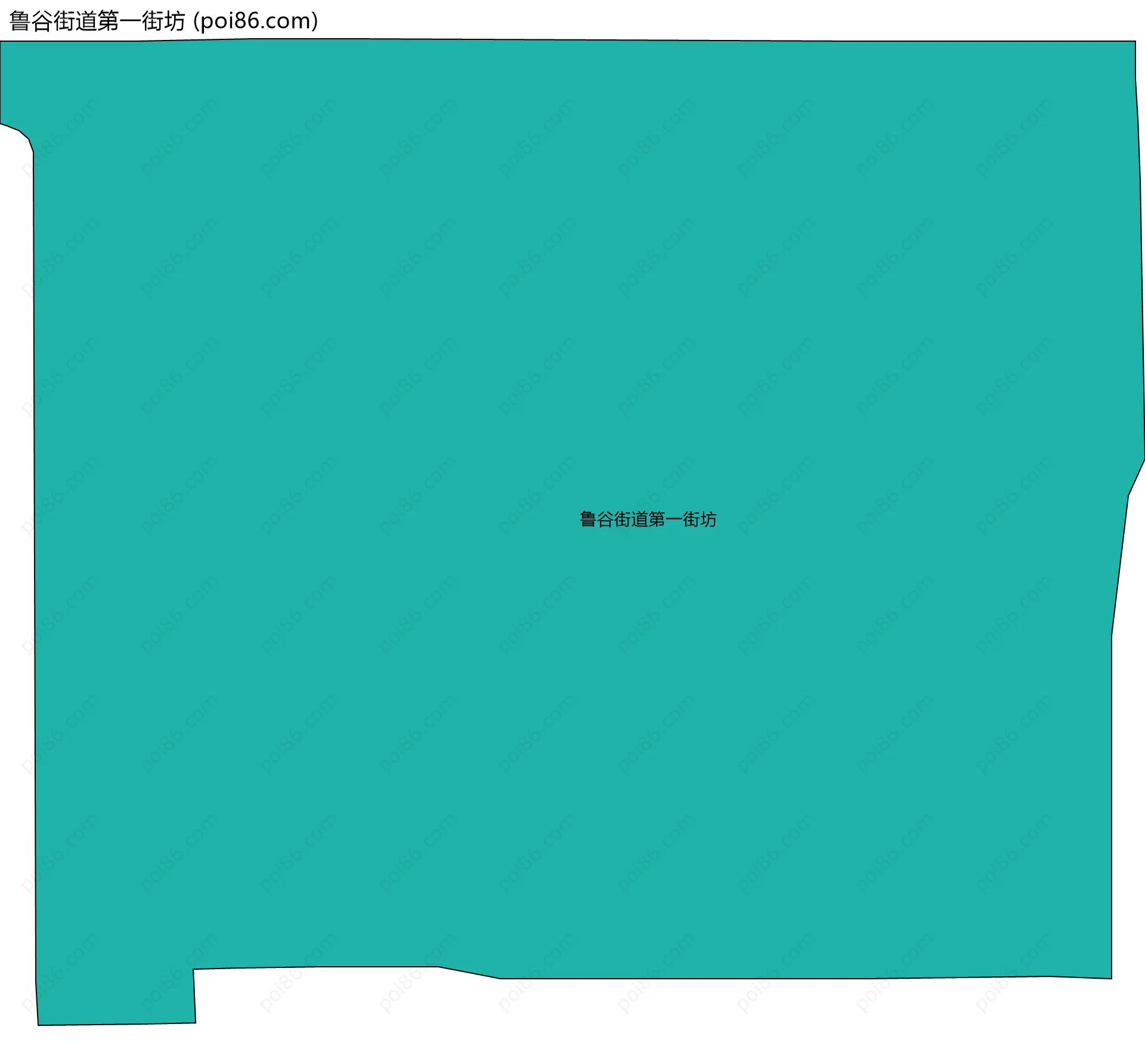 鲁谷街道第一街坊边界地图