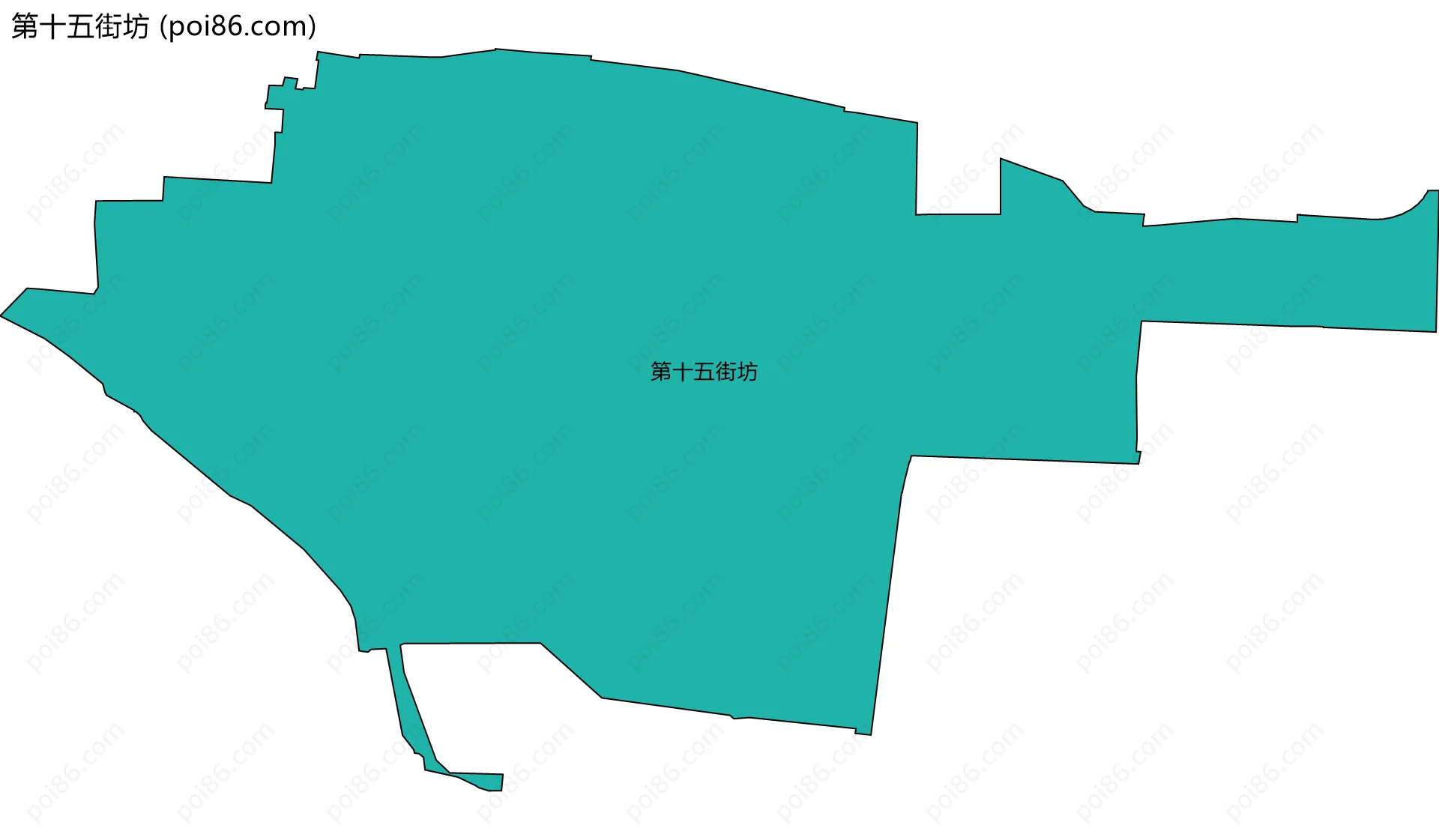 第十五街坊边界地图