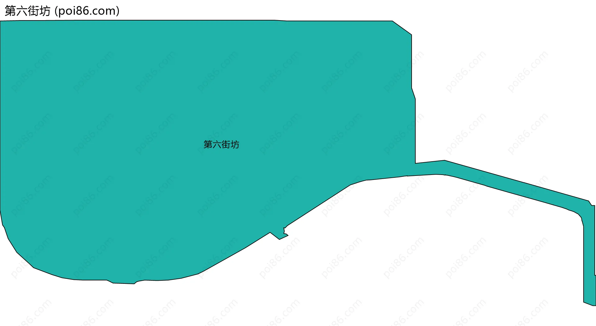 第六街坊边界地图