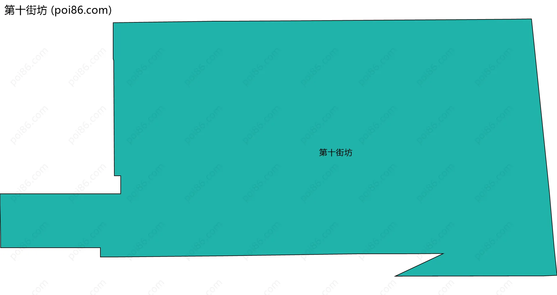 第十街坊边界地图