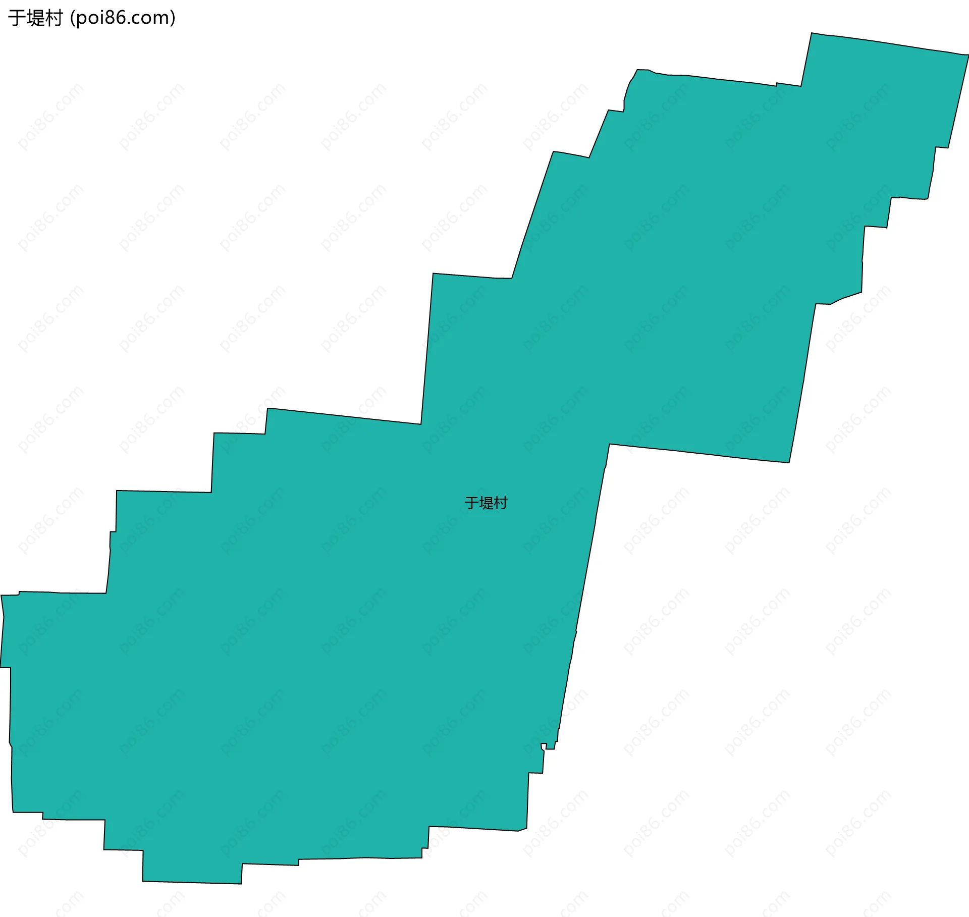 于堤村边界地图