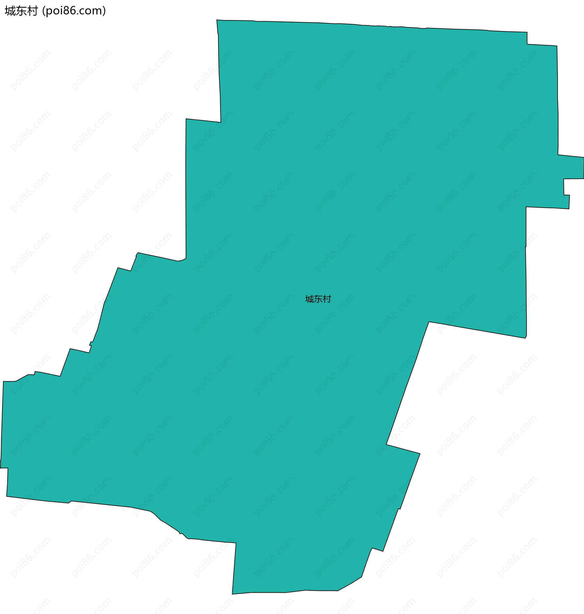 城东村边界地图